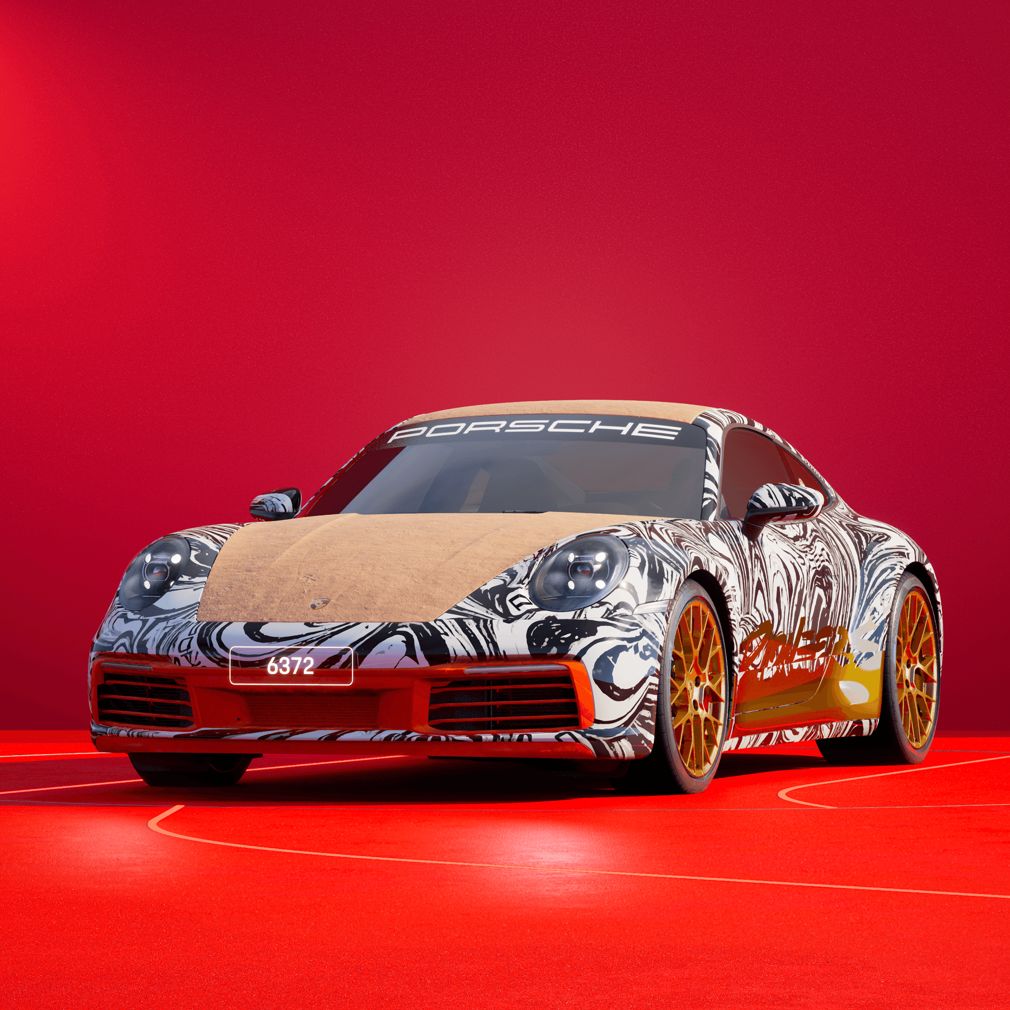The PORSCHΞ 911 6372 image in phase