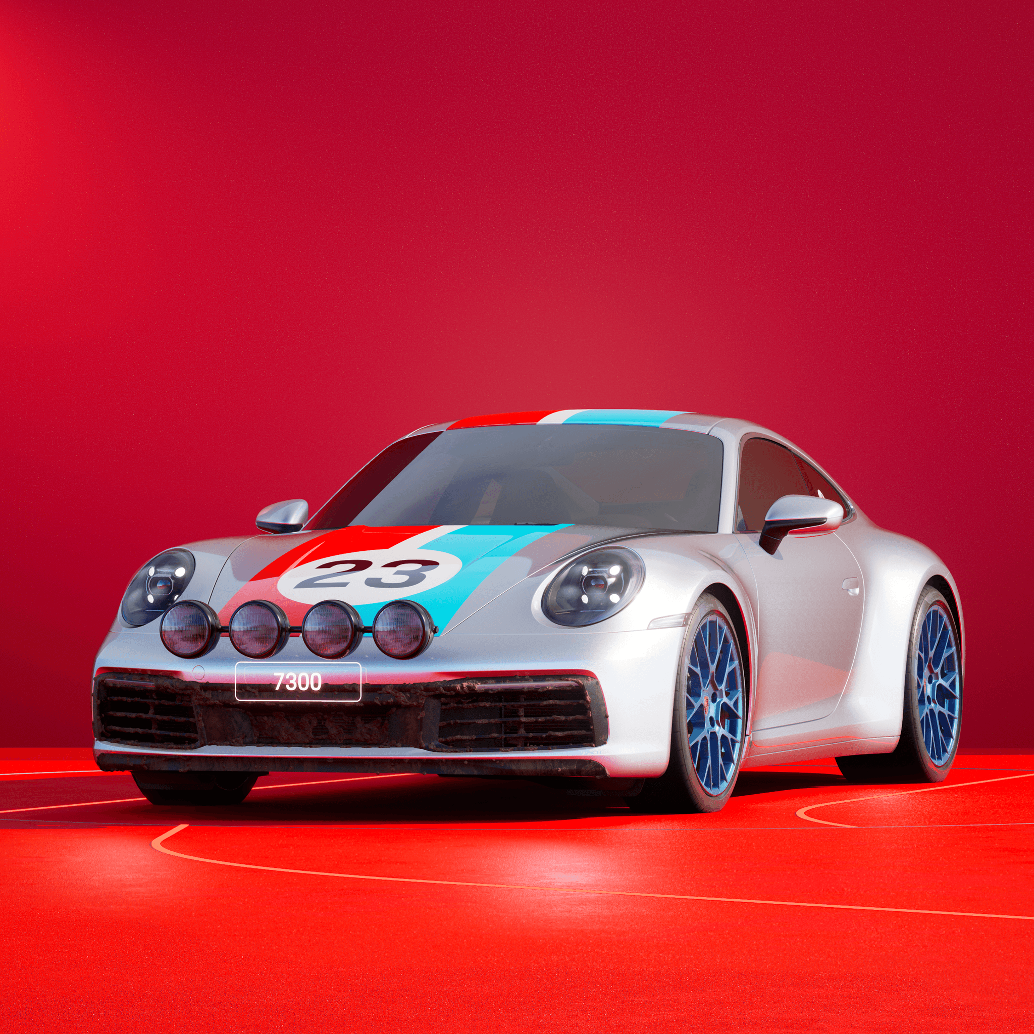 The PORSCHΞ 911 7300 image in phase