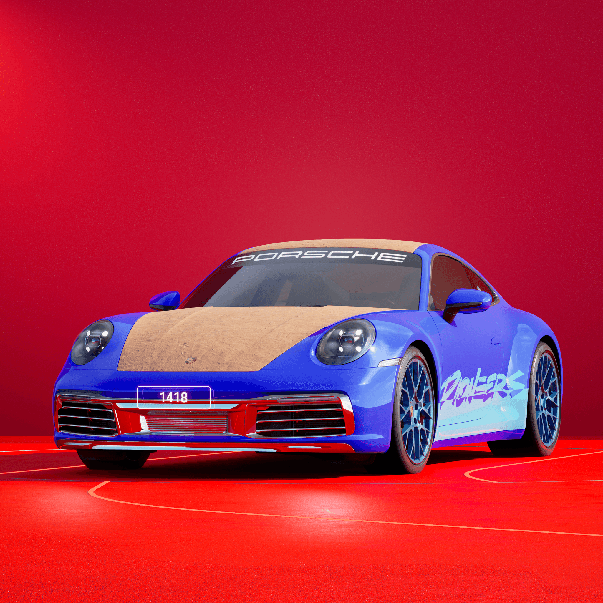 The PORSCHΞ 911 1418 image in phase