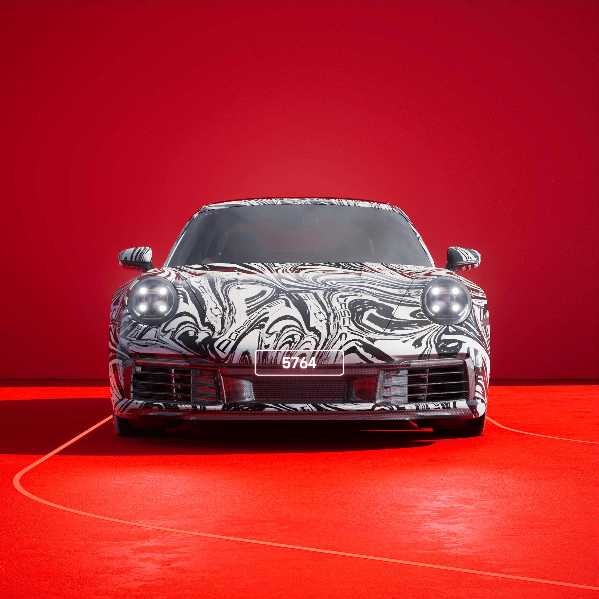 The PORSCHΞ 911 5764 image in phase