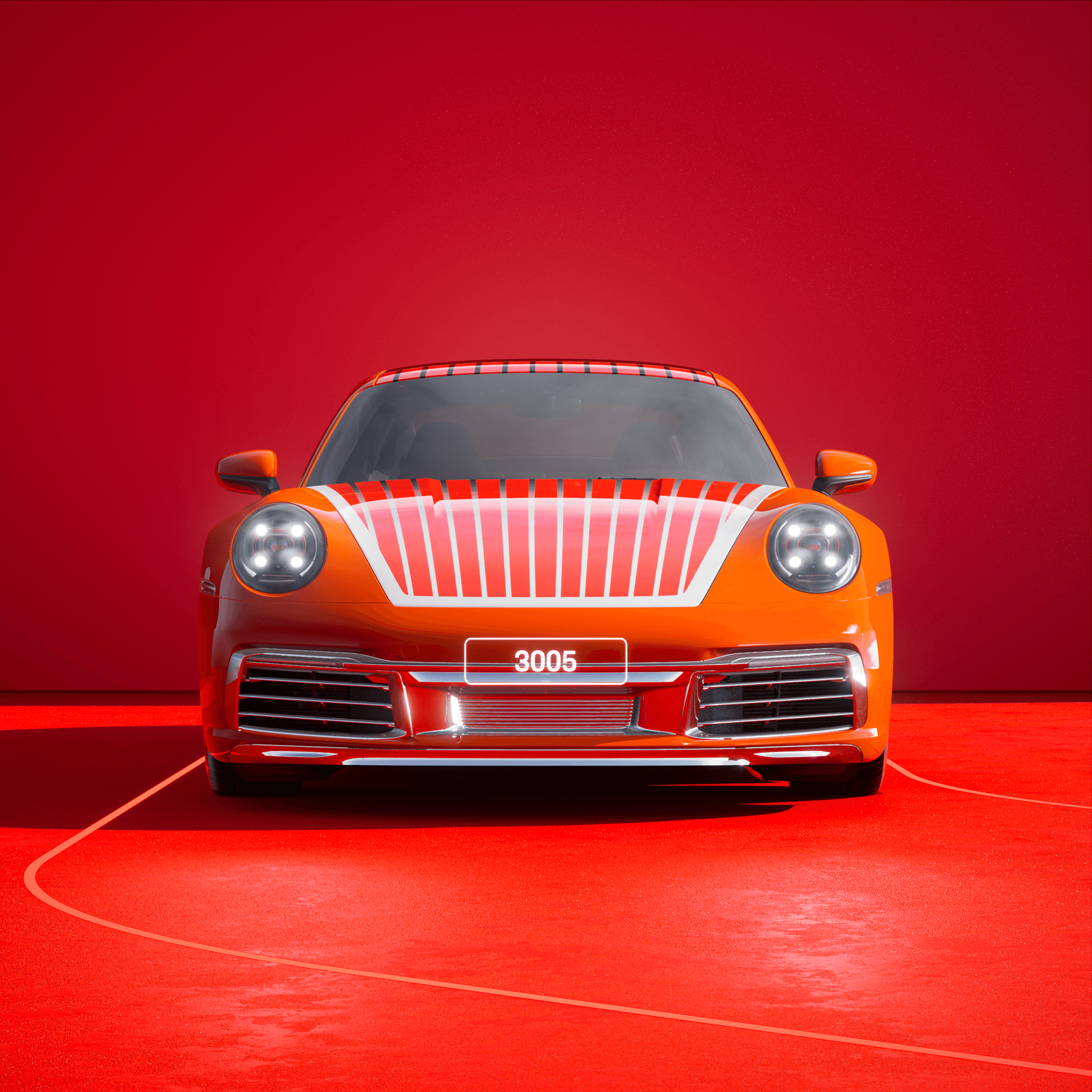 The PORSCHΞ 911 3005 image in phase