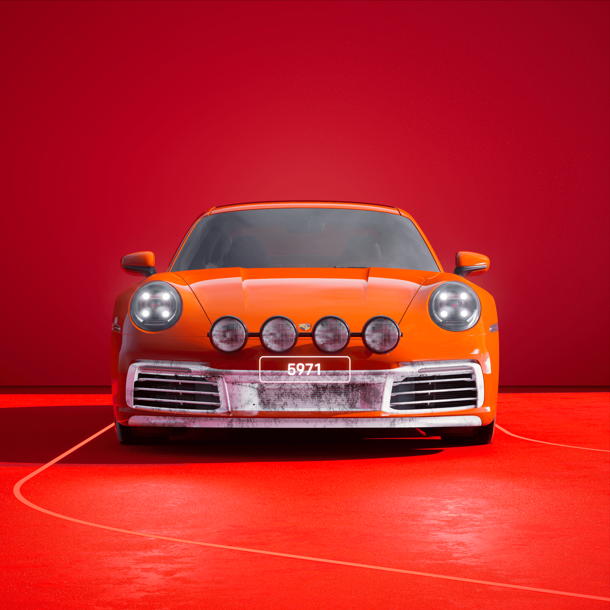 The PORSCHΞ 911 5971 image in phase