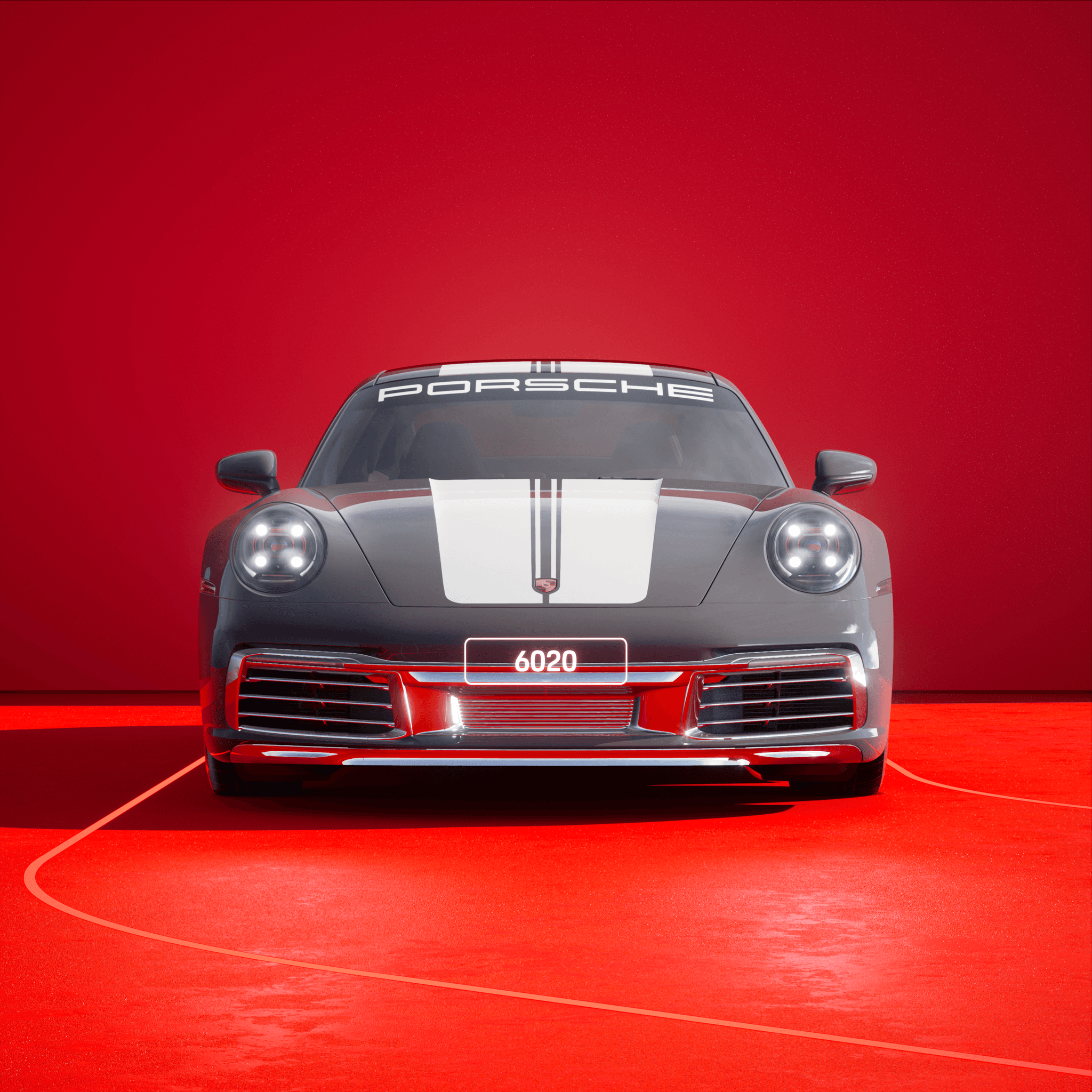 The PORSCHΞ 911 6020 image in phase