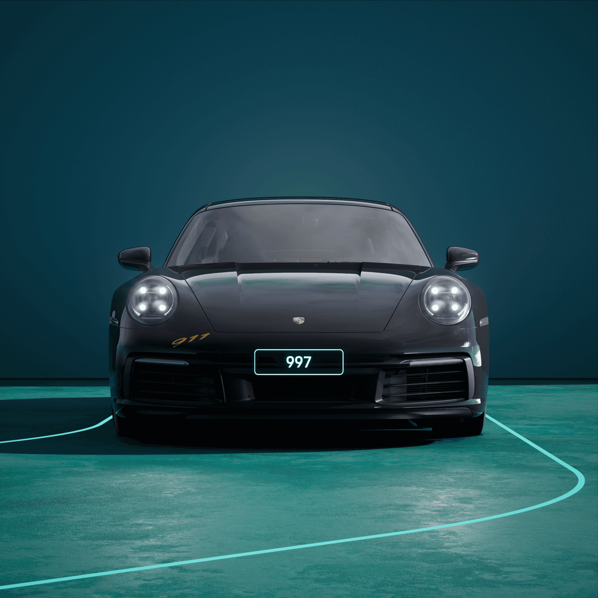 The PORSCHΞ 911 997 image in phase