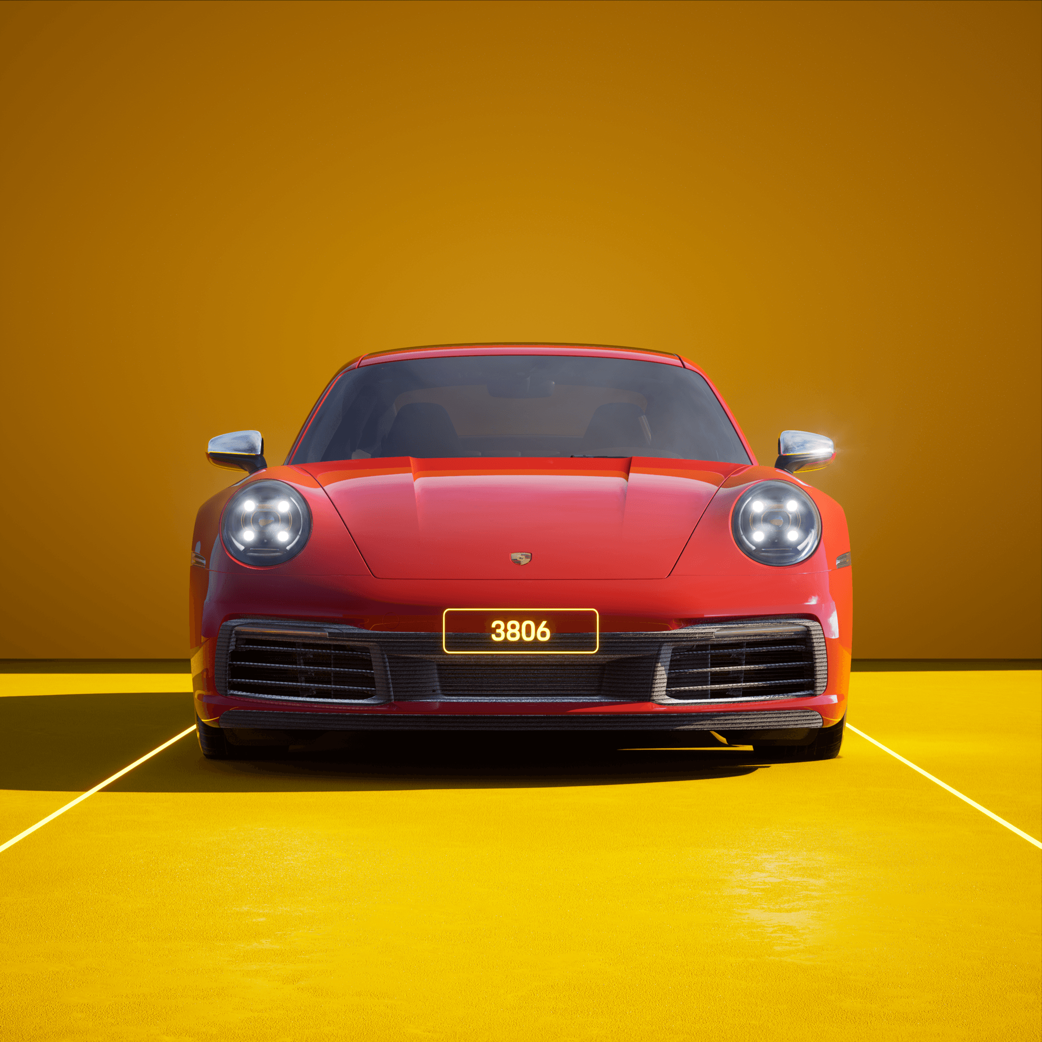 The PORSCHΞ 911 3806 image in phase