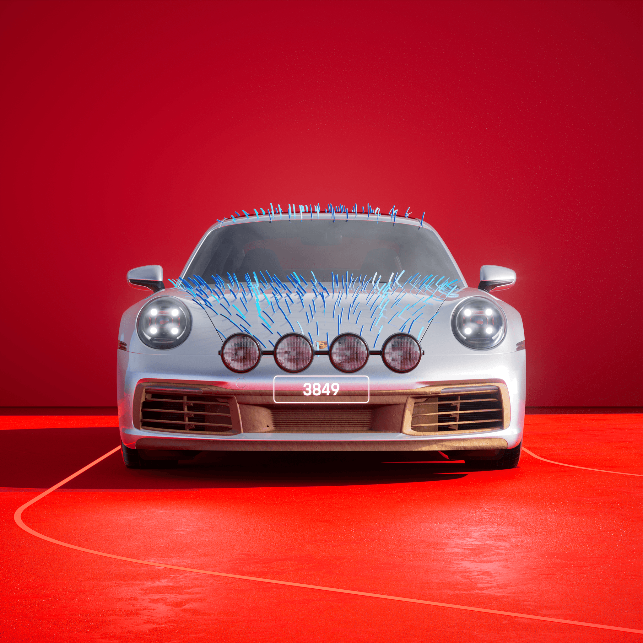 The PORSCHΞ 911 3849 image in phase