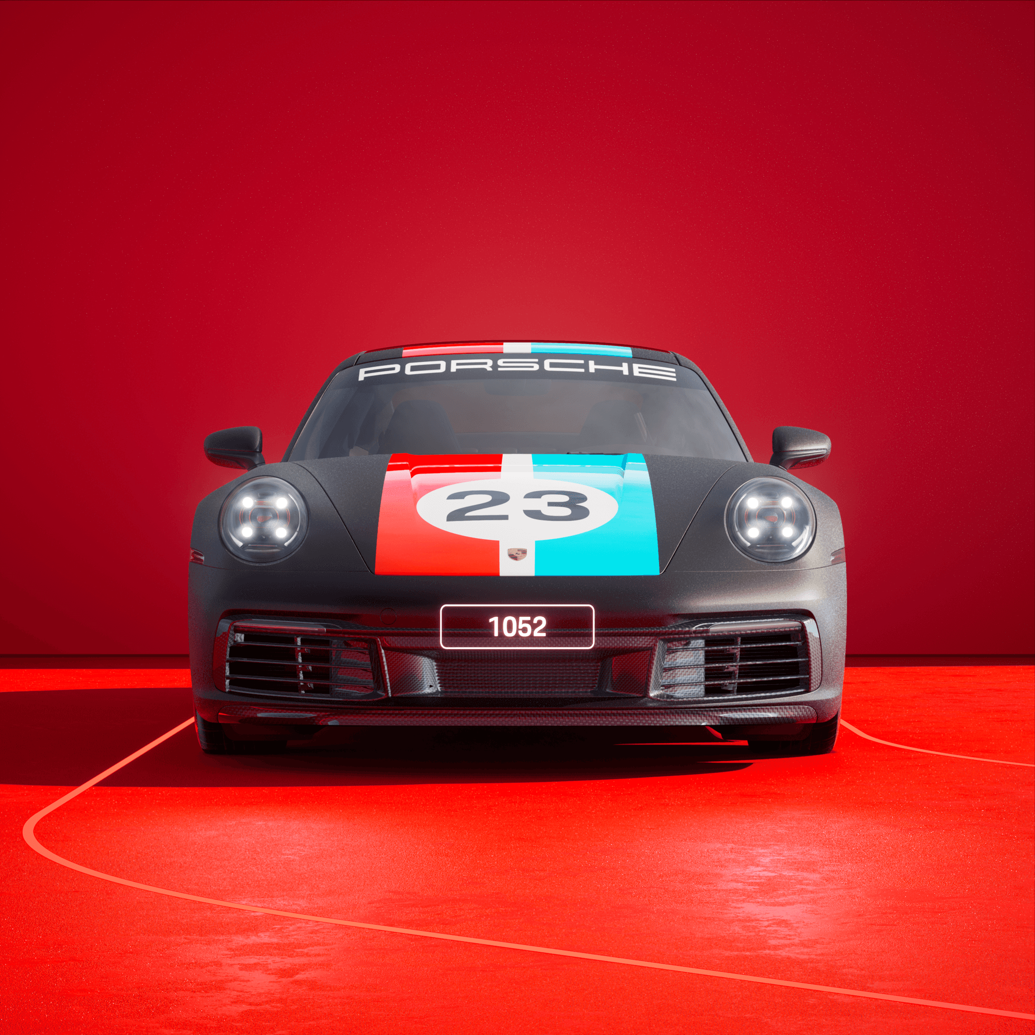 The PORSCHΞ 911 1052 image in phase