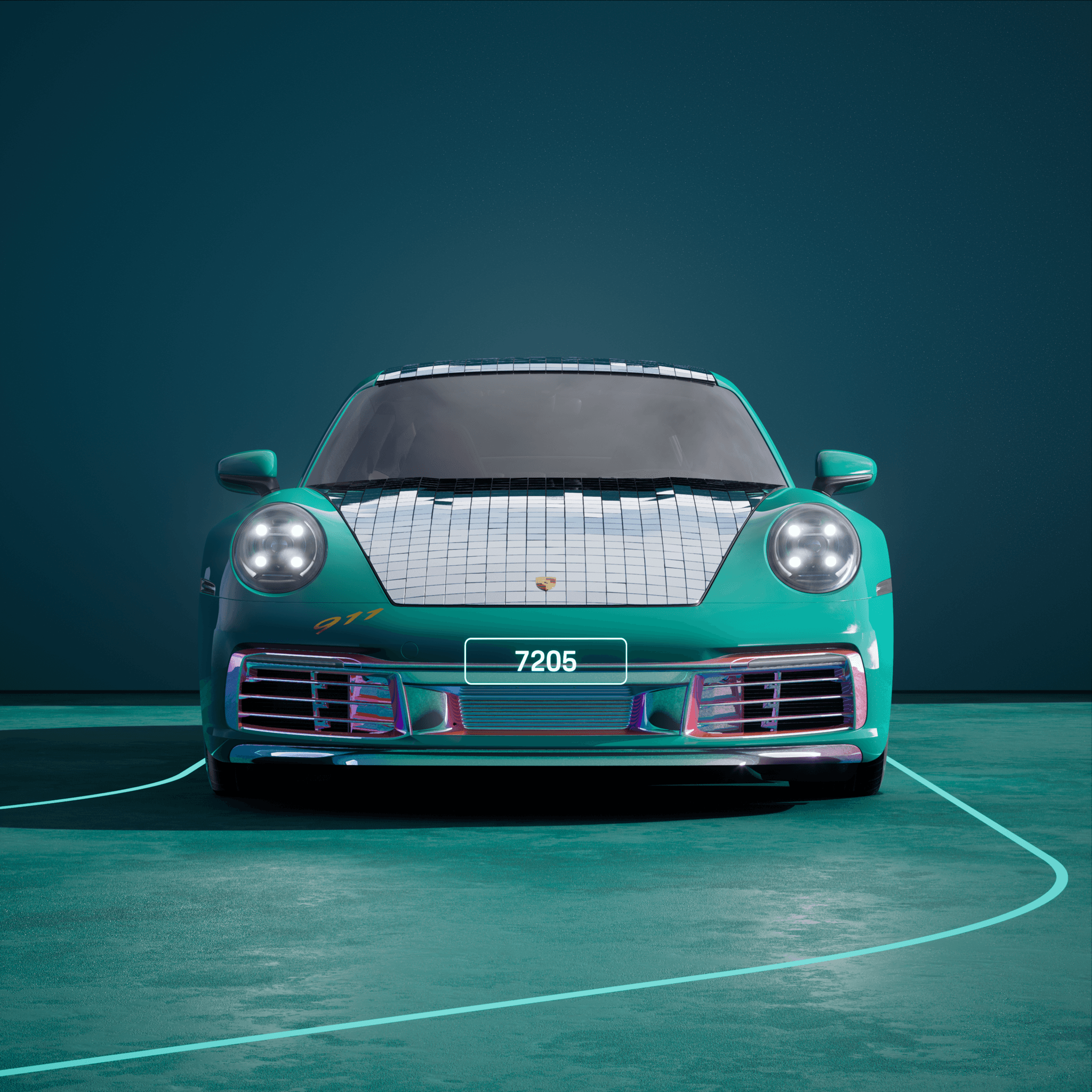 The PORSCHΞ 911 7205 image in phase