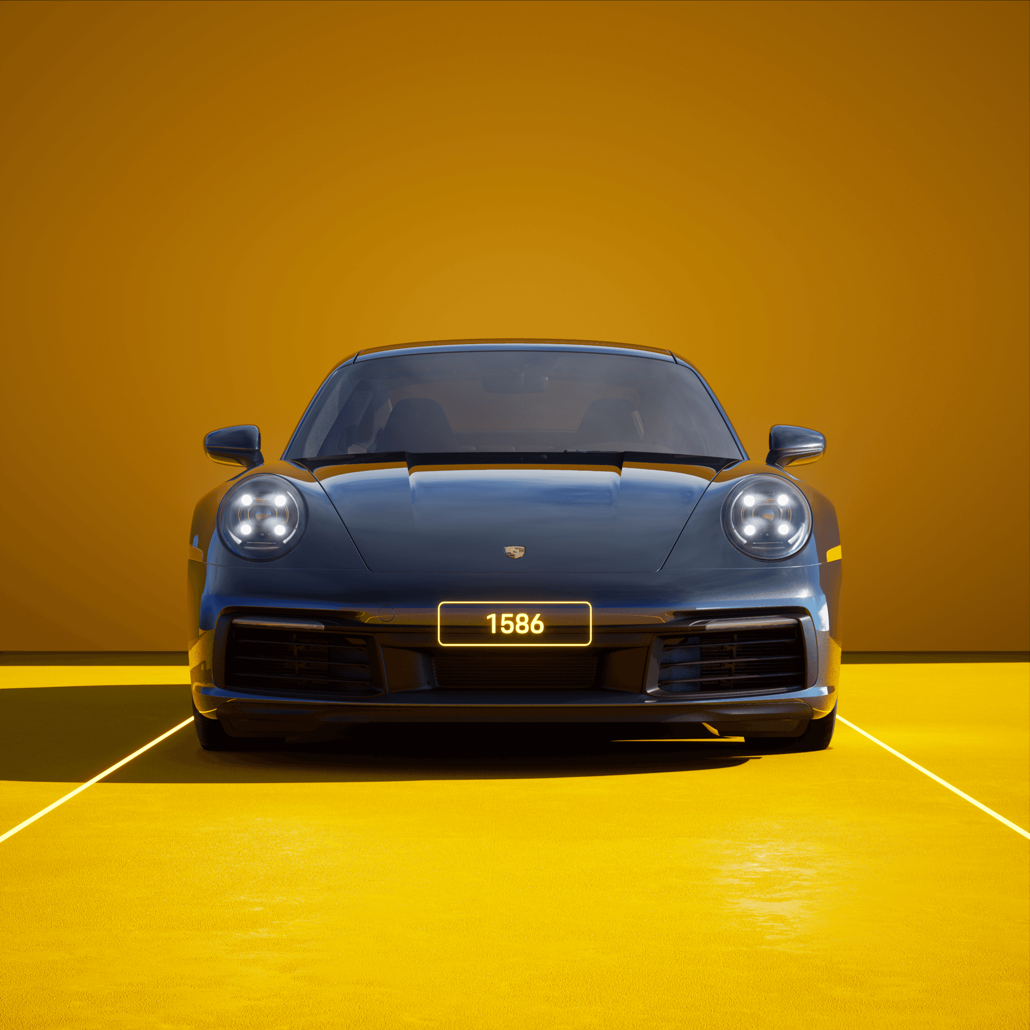 The PORSCHΞ 911 1586 image in phase