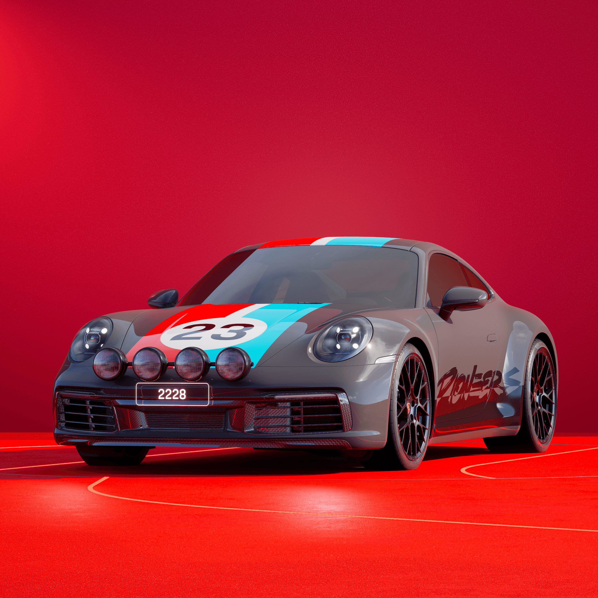 The PORSCHΞ 911 2228 image in phase