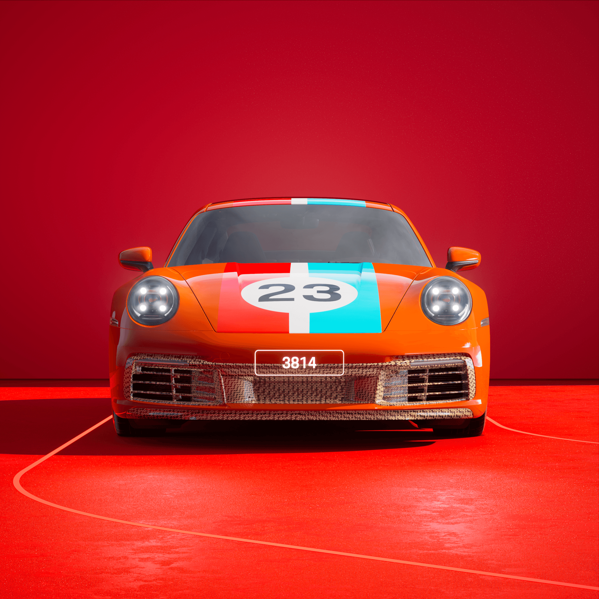 The PORSCHΞ 911 3814 image in phase