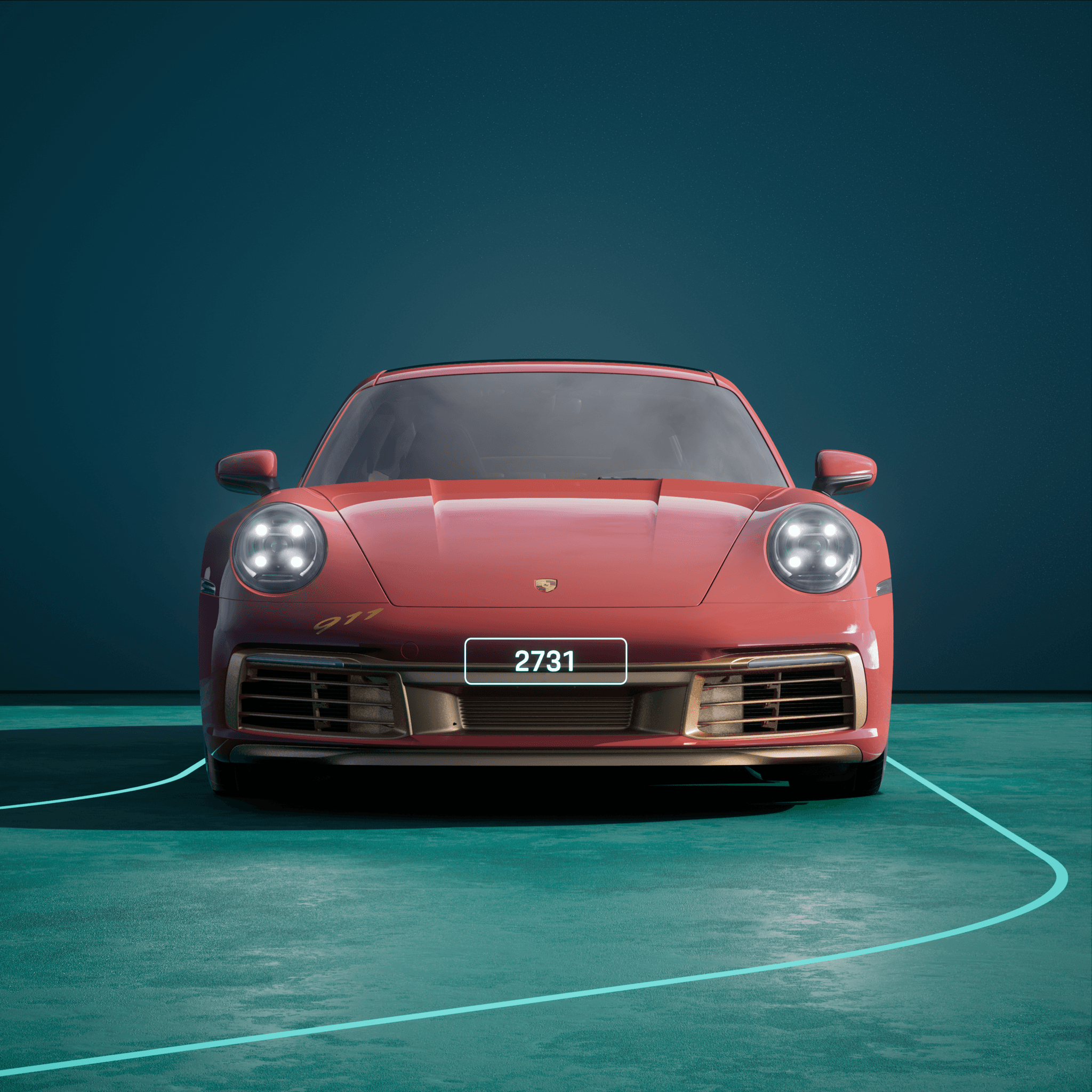 The PORSCHΞ 911 2731 image in phase