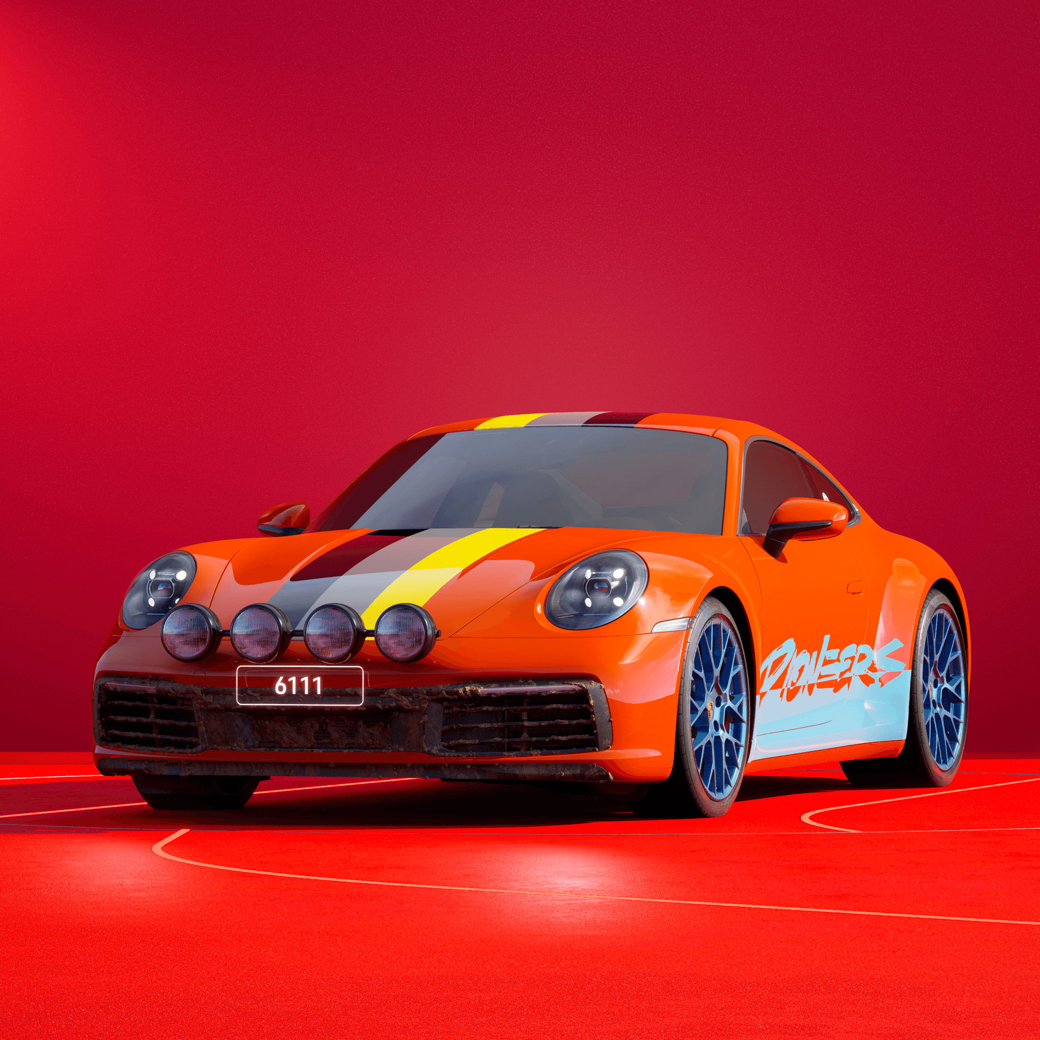 The PORSCHΞ 911 6111 image in phase