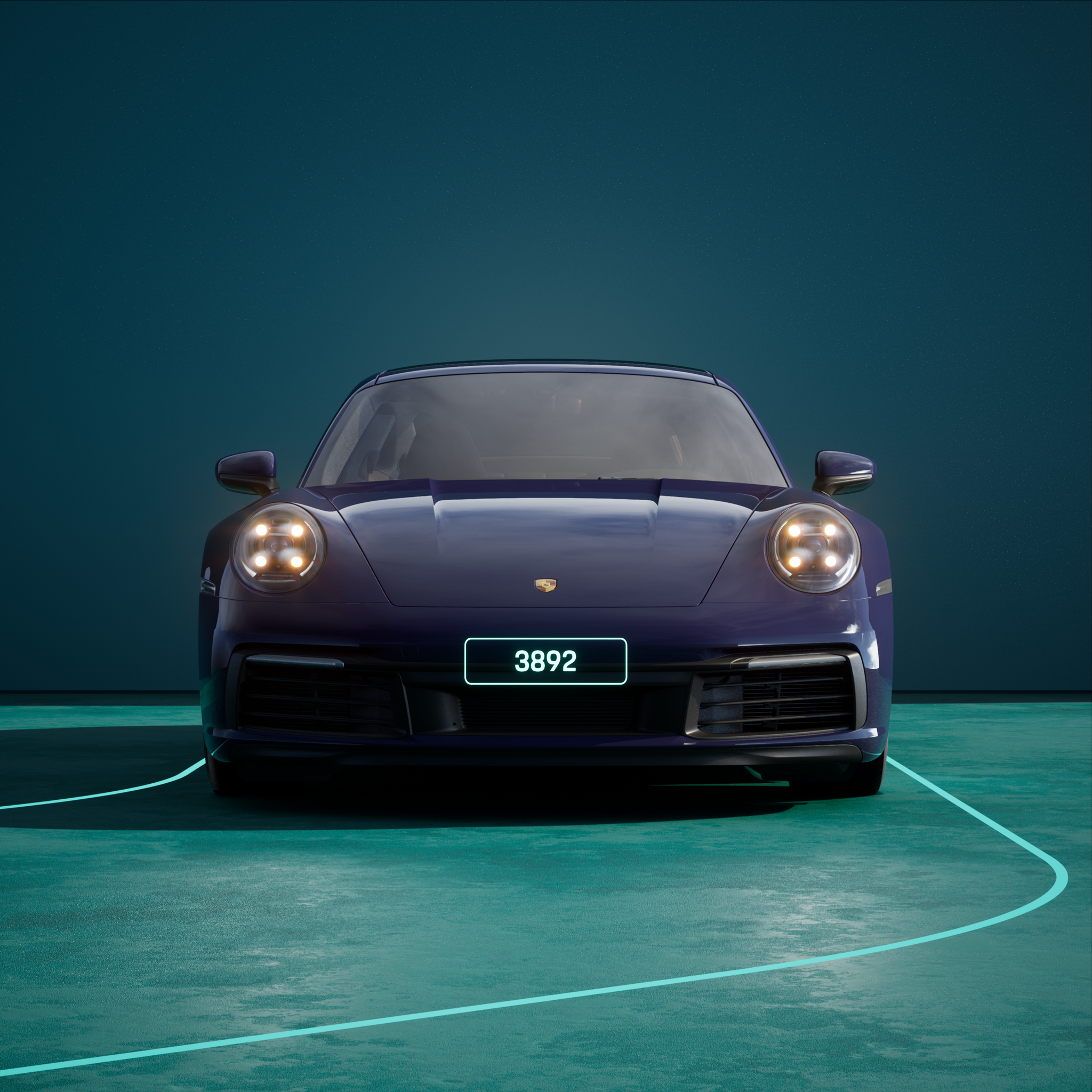 The PORSCHΞ 911 3892 image in phase