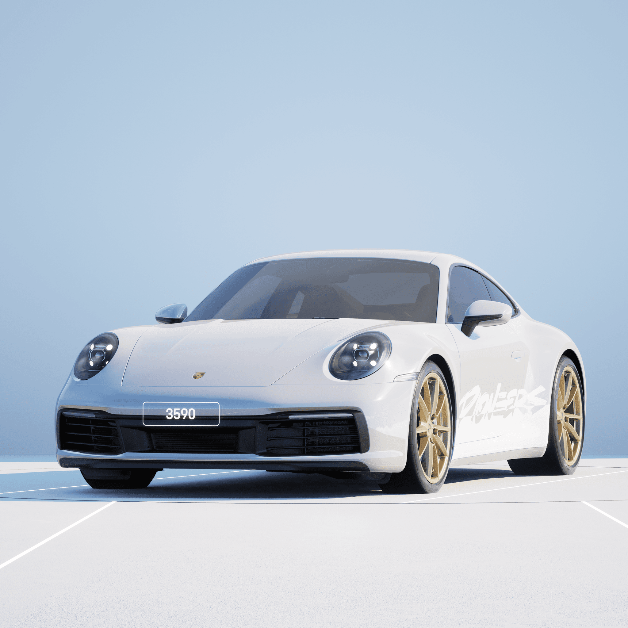 The PORSCHΞ 911 3590 image in phase