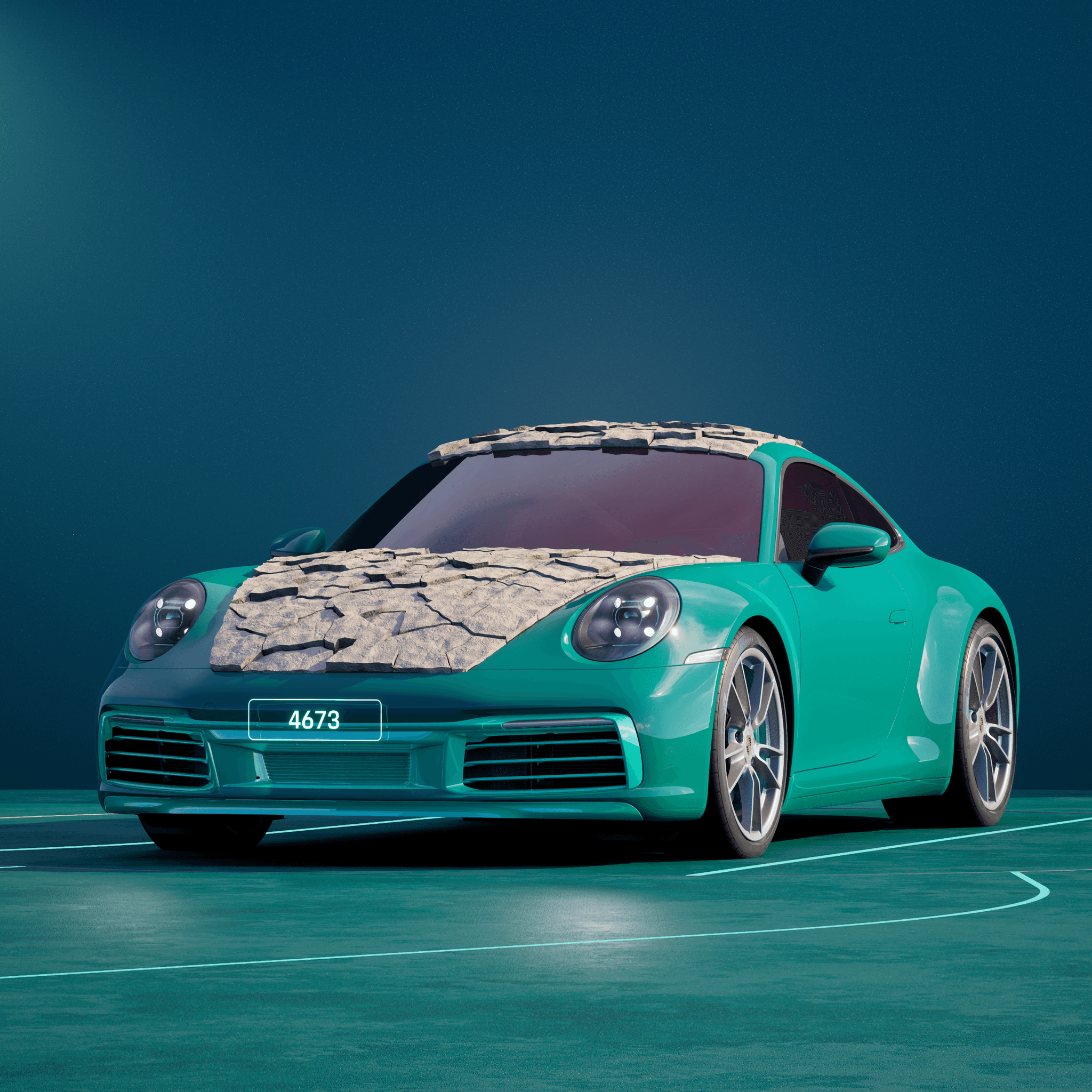 The PORSCHΞ 911 4673 image in phase
