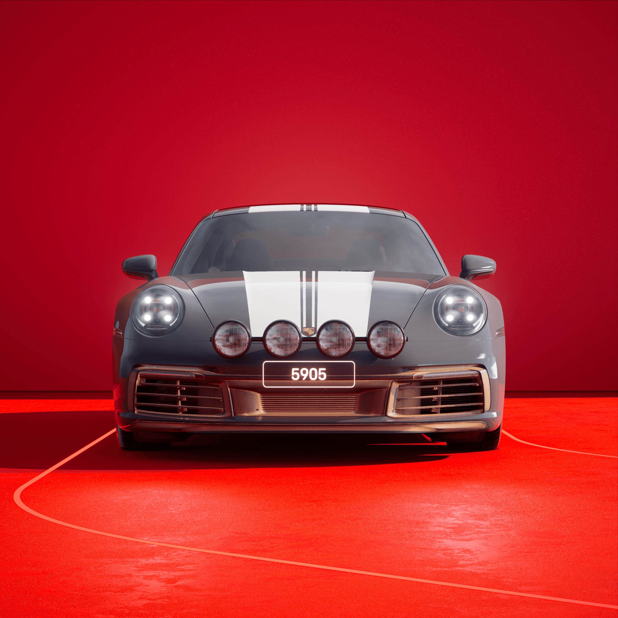 The PORSCHΞ 911 5905 image in phase