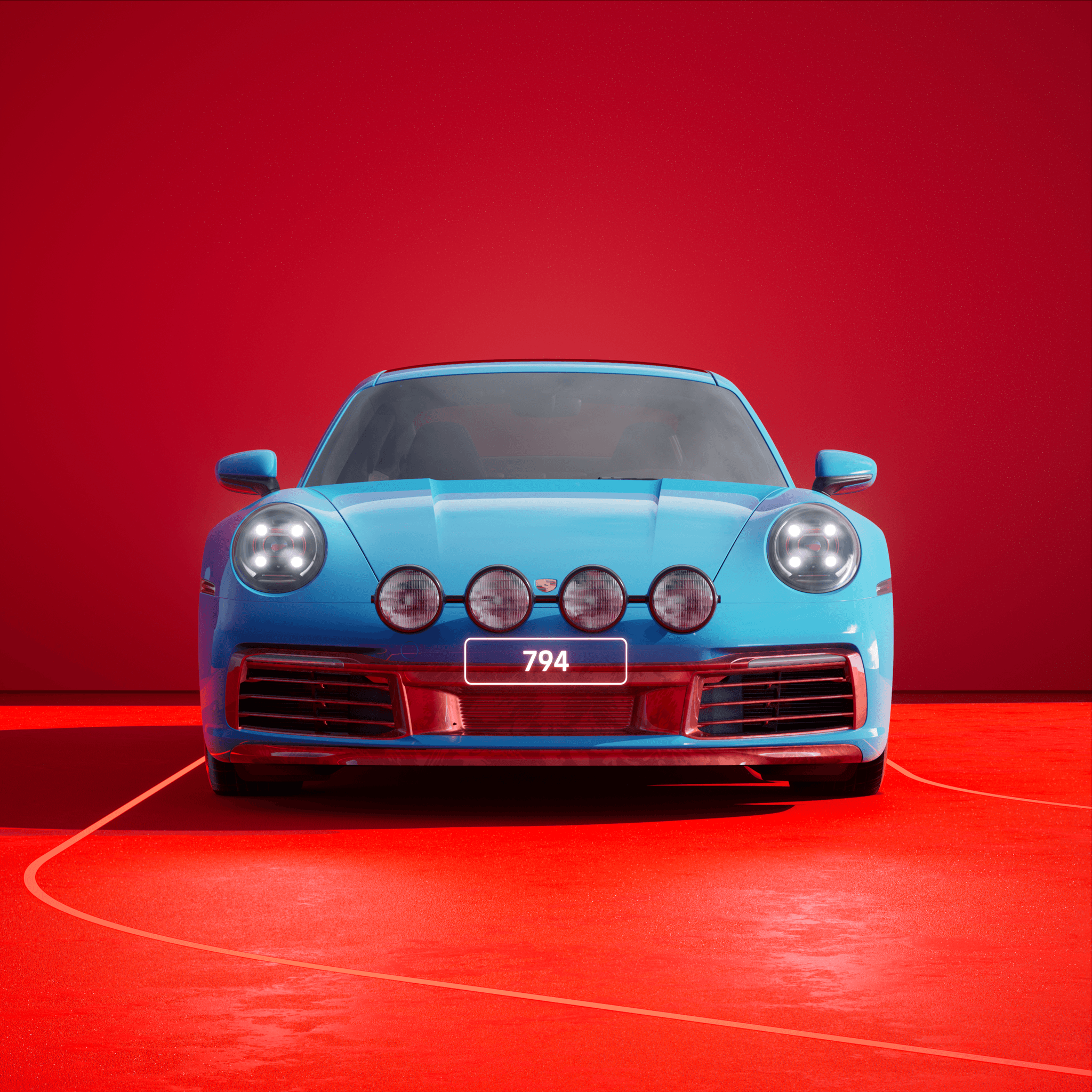 The PORSCHΞ 911 794 image in phase