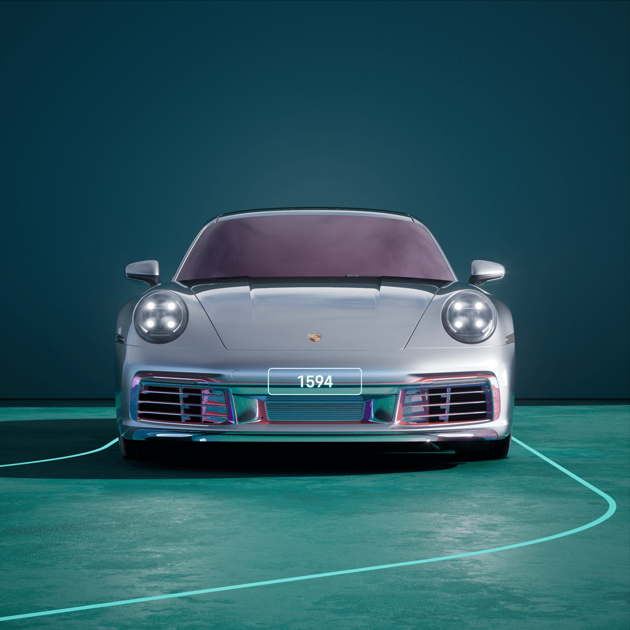 The PORSCHΞ 911 1594 image in phase