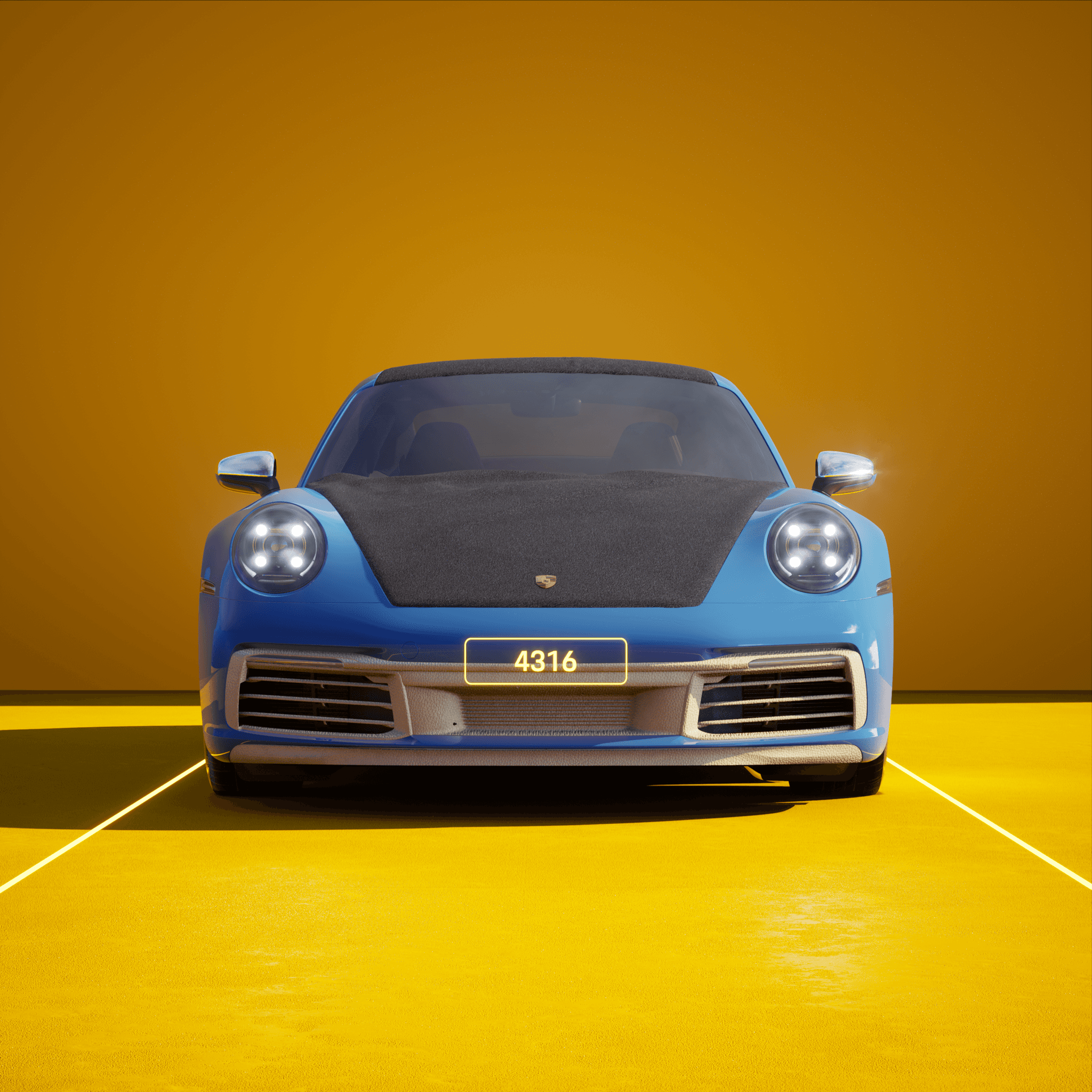 The PORSCHΞ 911 4316 image in phase