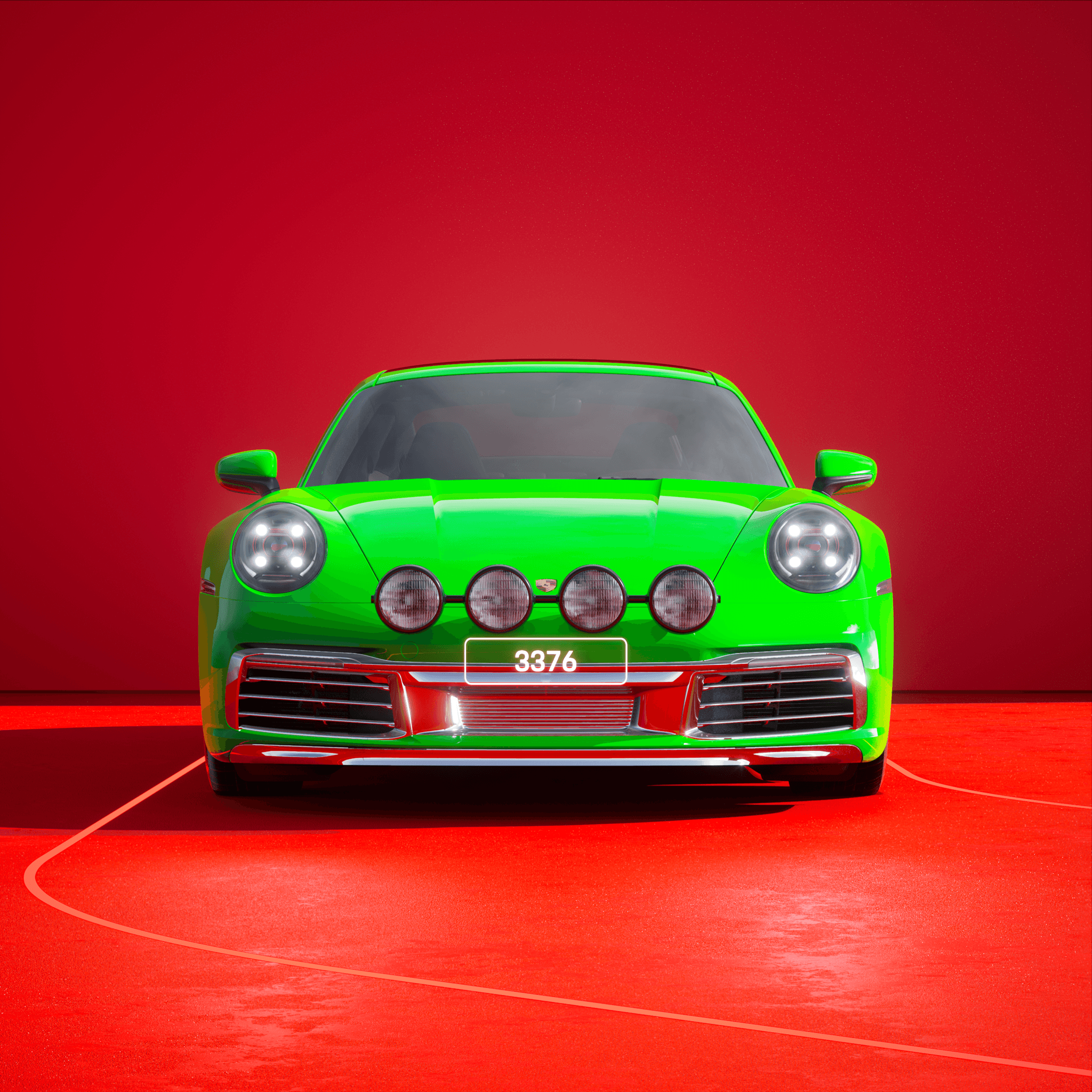 The PORSCHΞ 911 3376 image in phase