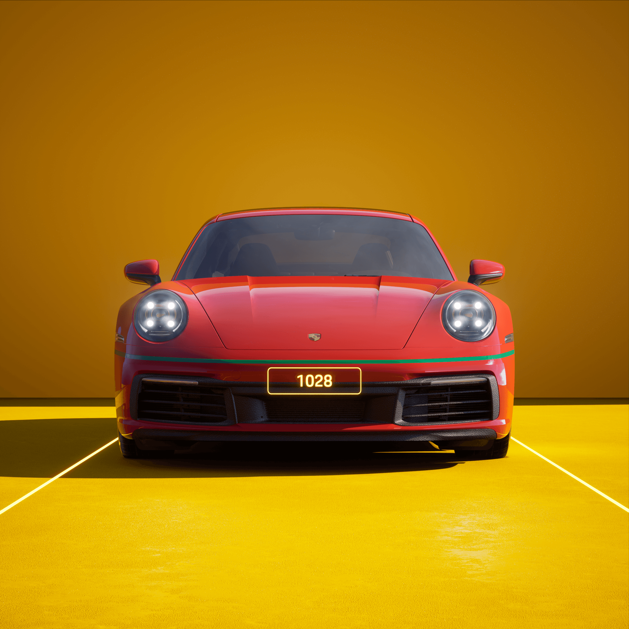 The PORSCHΞ 911 1028 image in phase