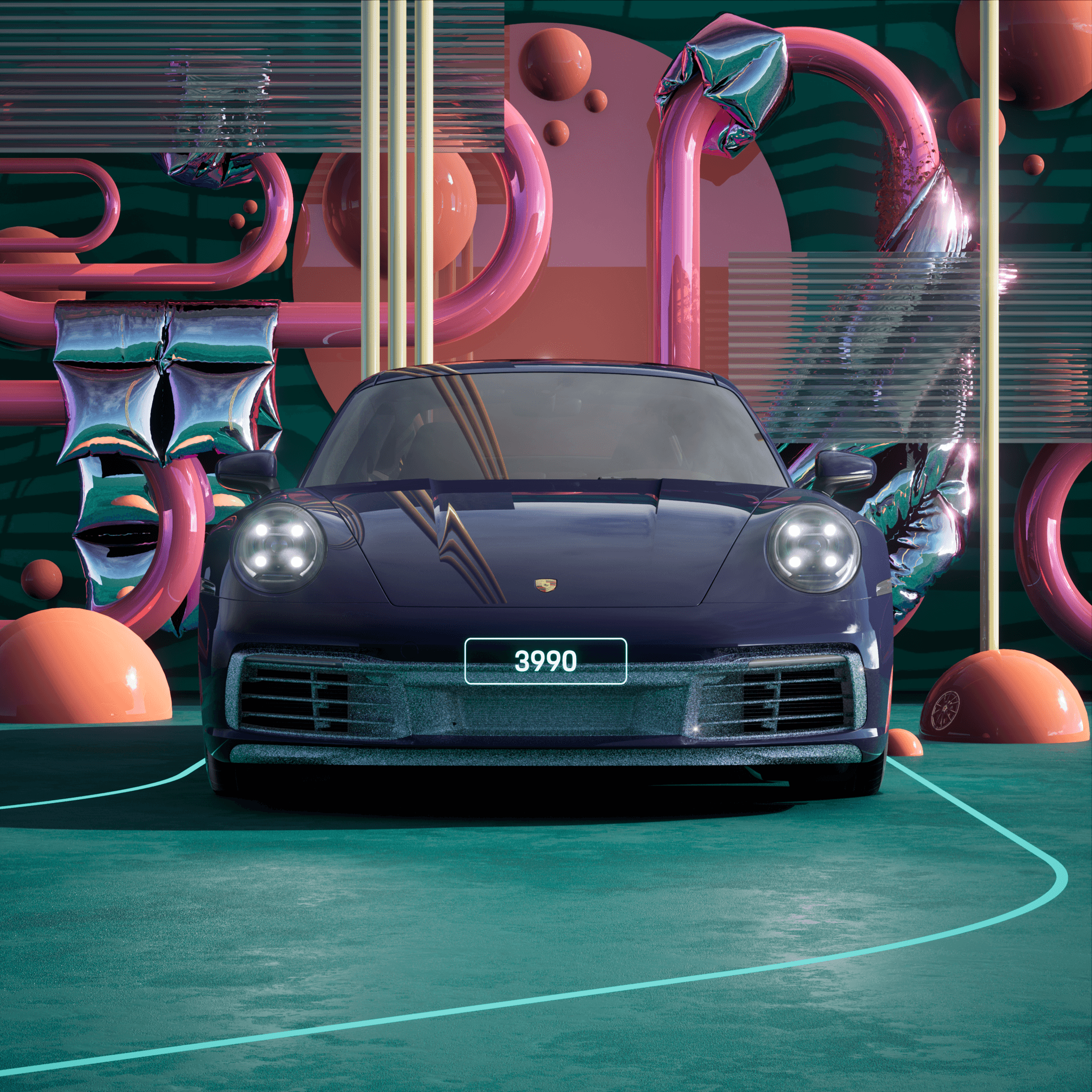 The PORSCHΞ 911 3990 image in phase
