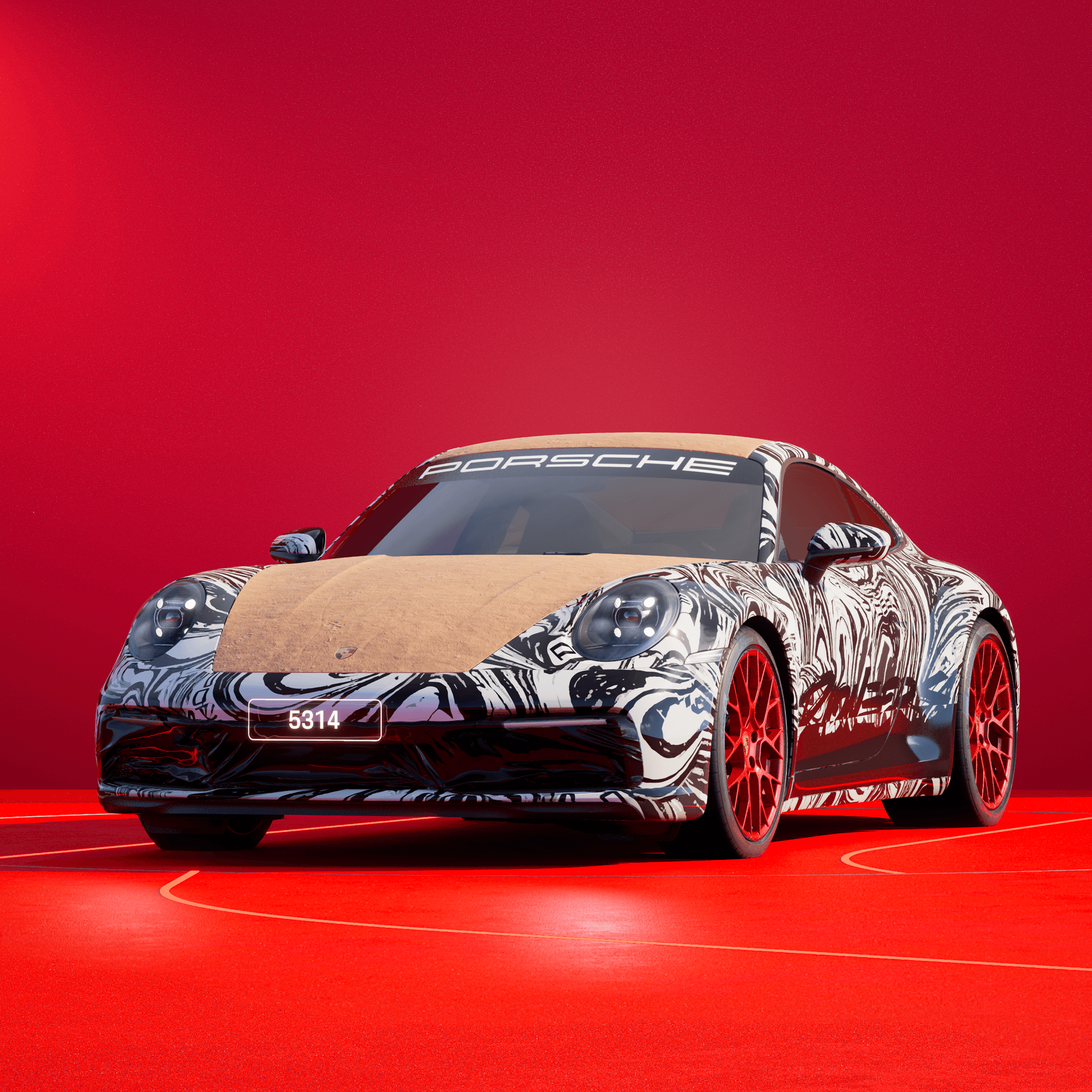 The PORSCHΞ 911 5314 image in phase