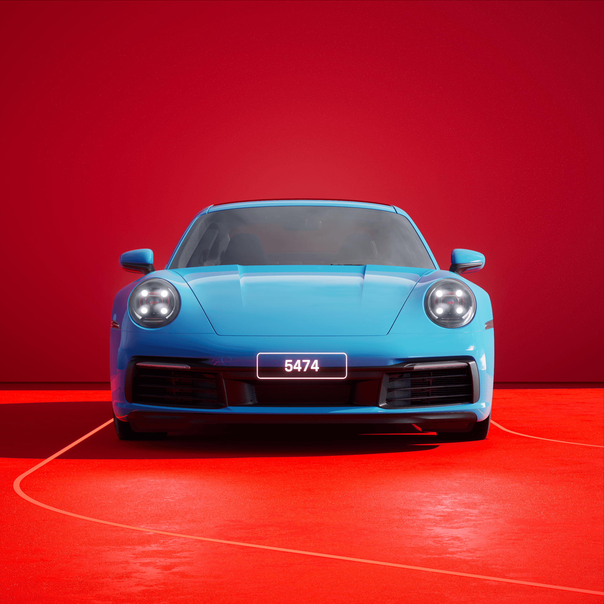 The PORSCHΞ 911 5474 image in phase