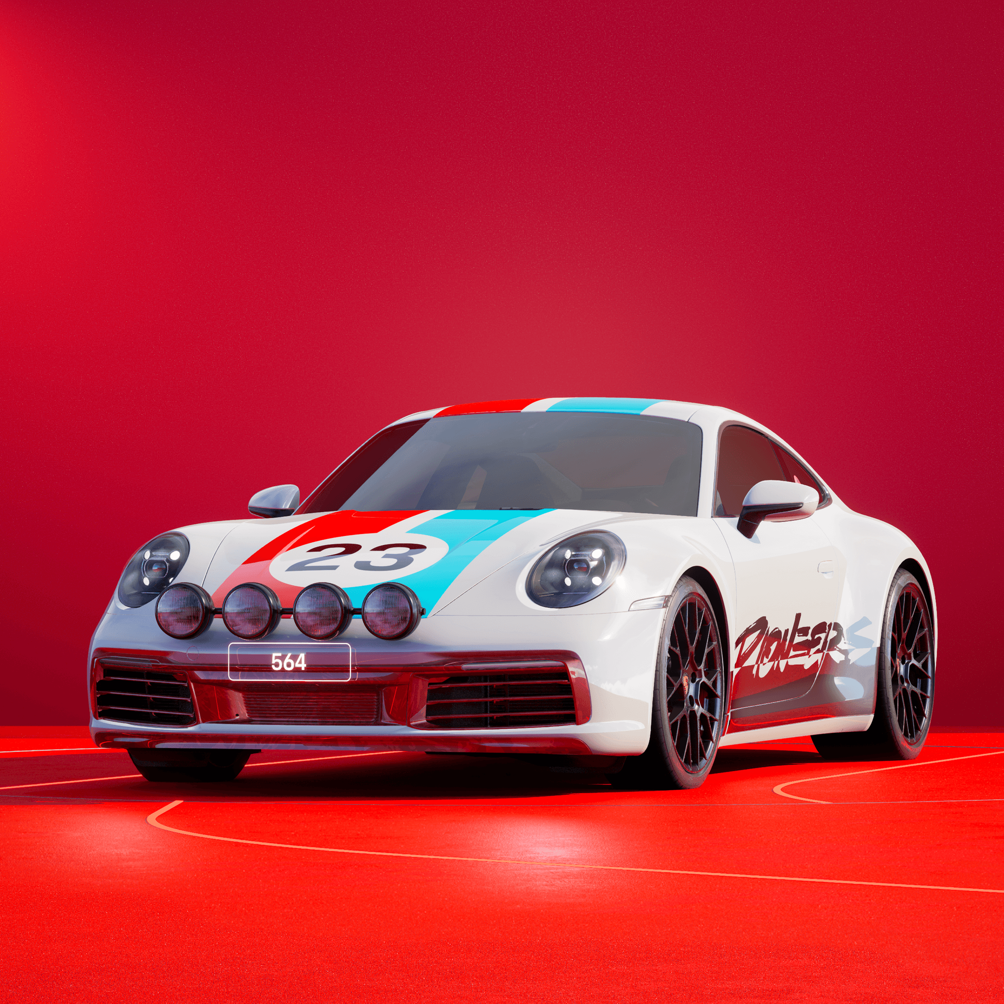 The PORSCHΞ 911 564 image in phase