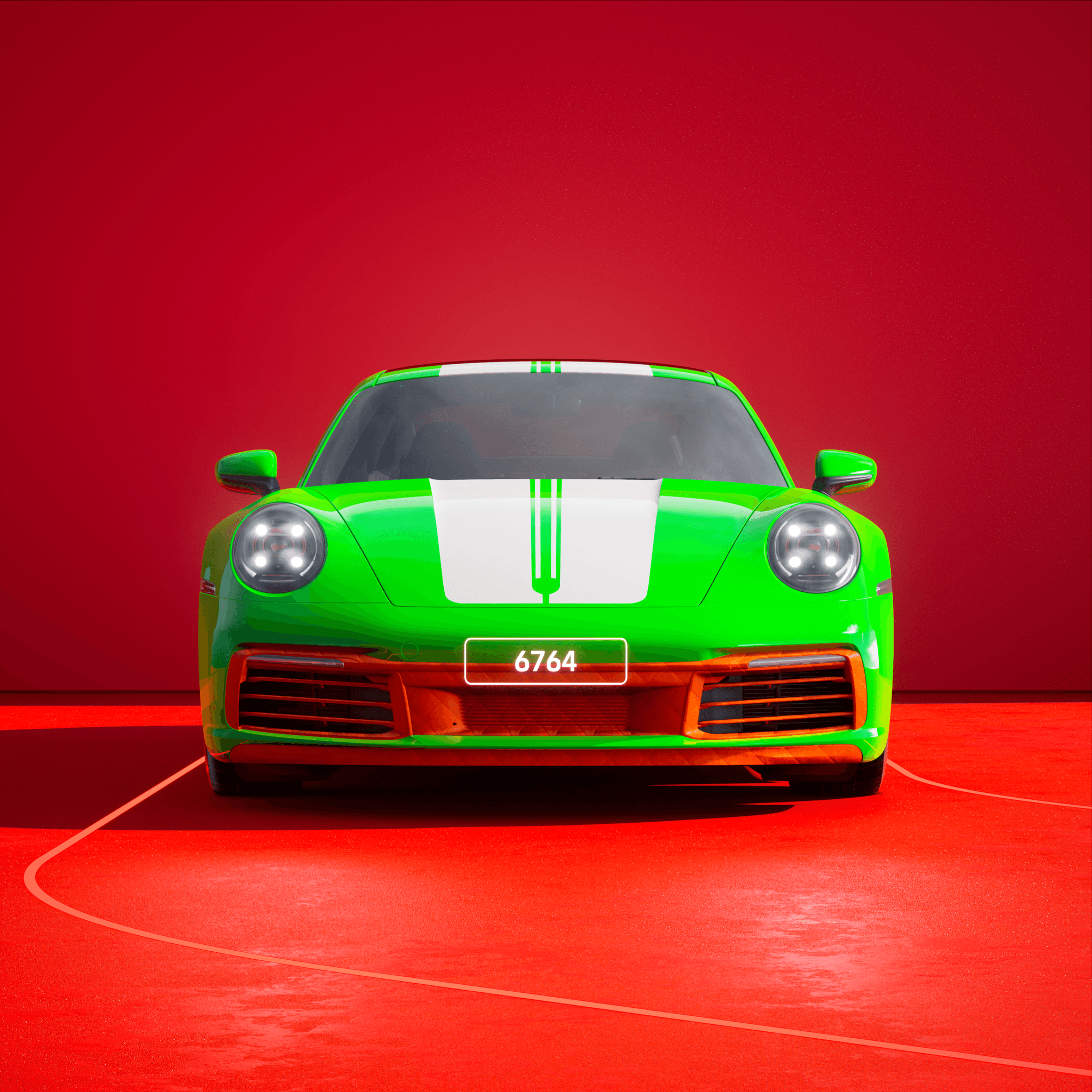 The PORSCHΞ 911 6764 image in phase