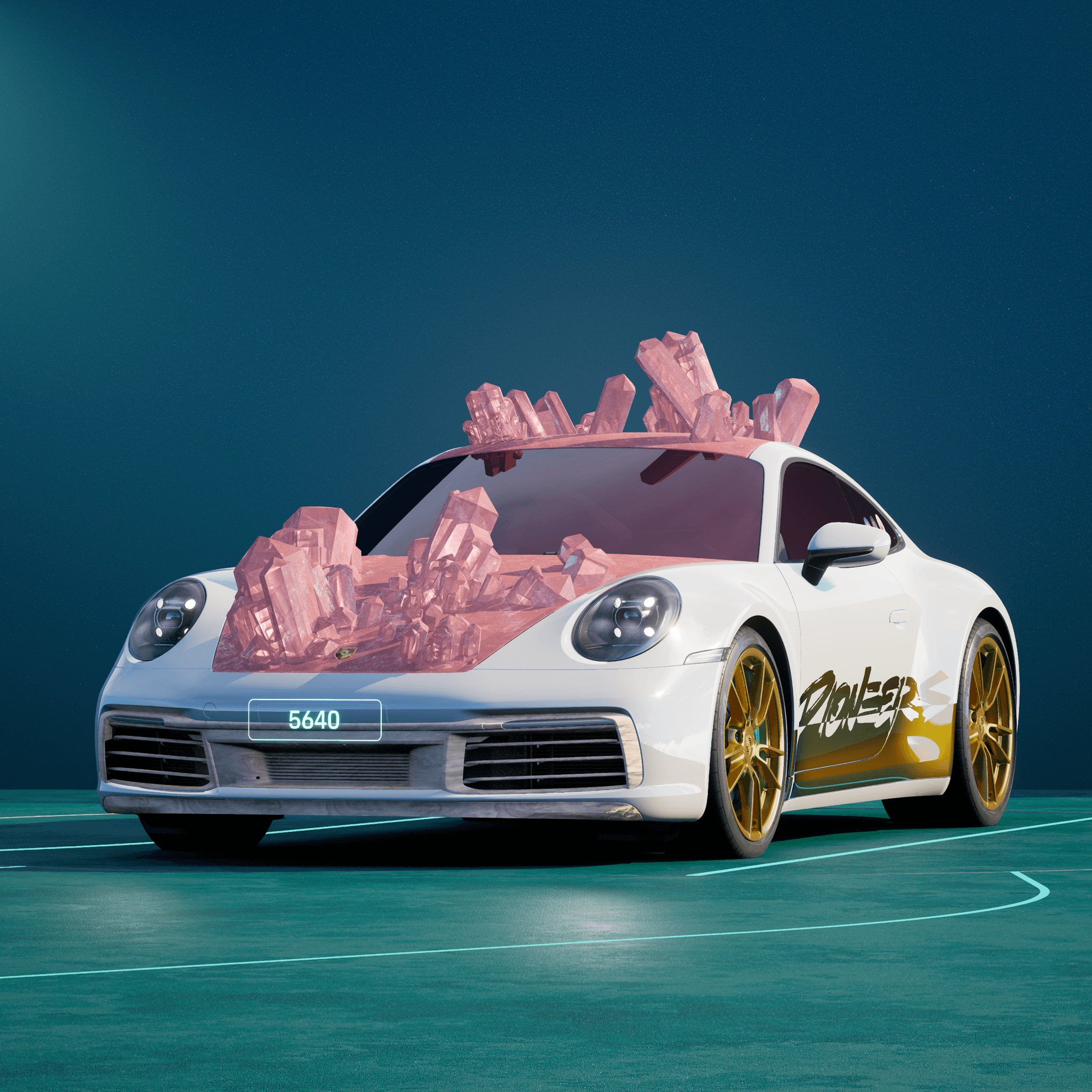 The PORSCHΞ 911 5640 image in phase