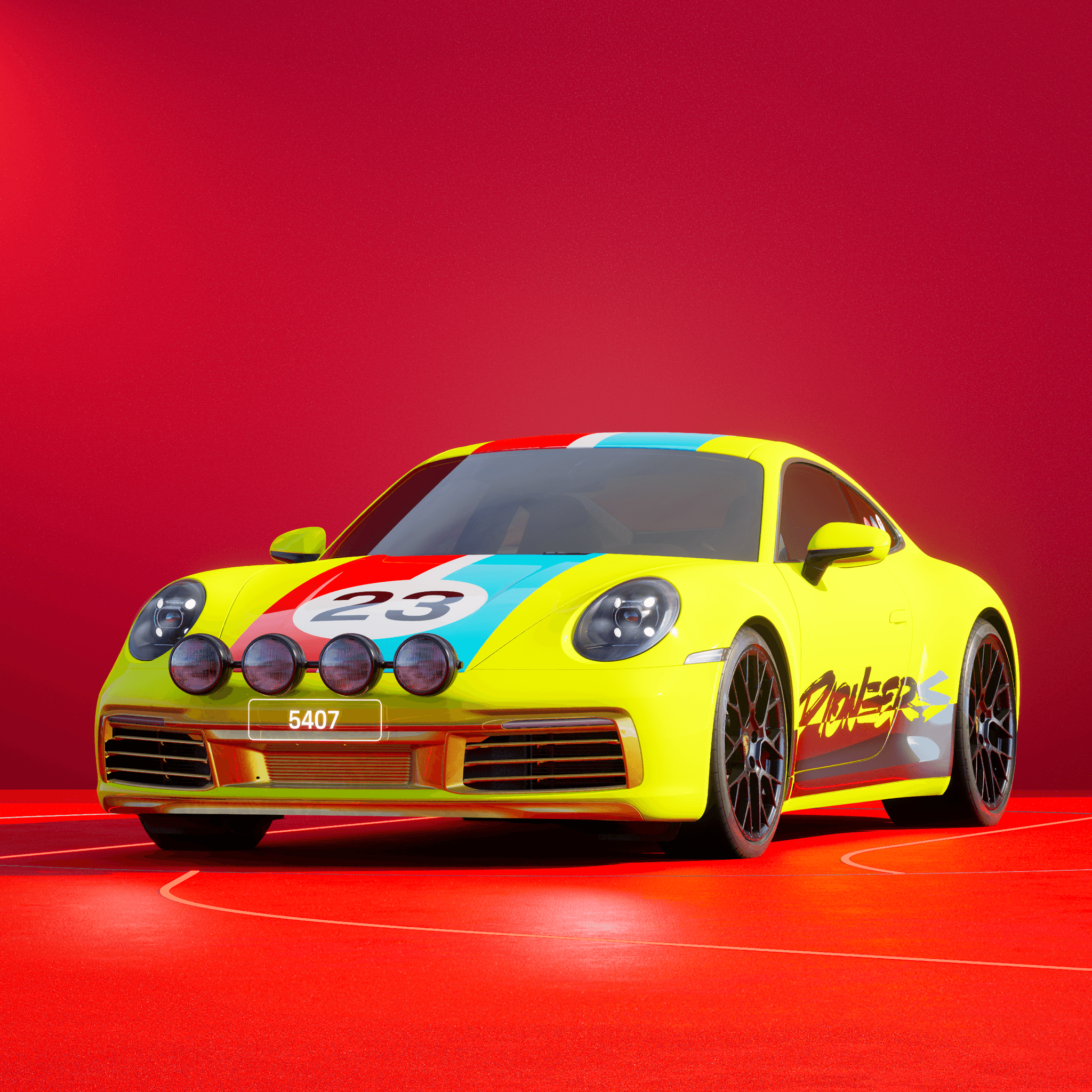 The PORSCHΞ 911 5407 image in phase