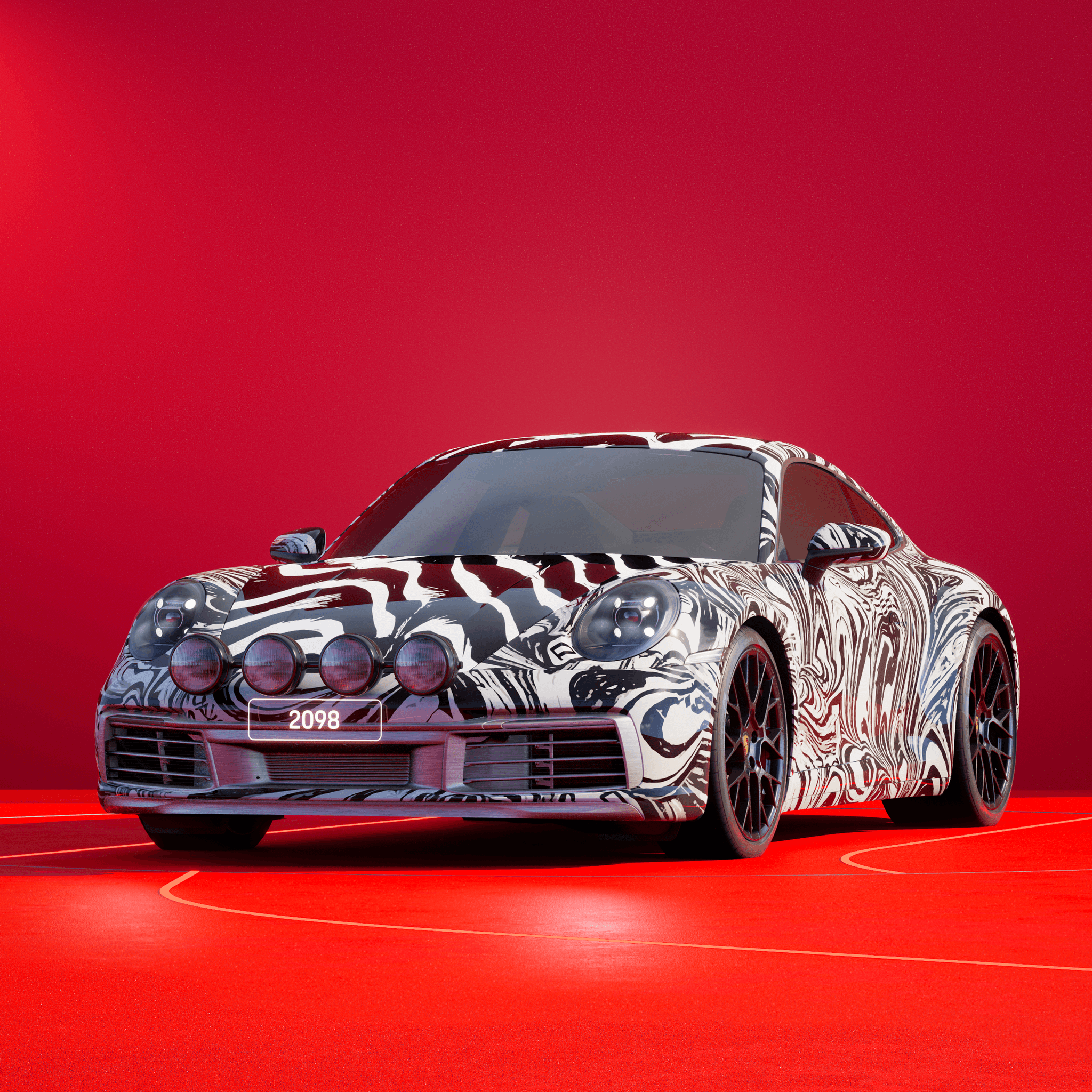 The PORSCHΞ 911 2098 image in phase