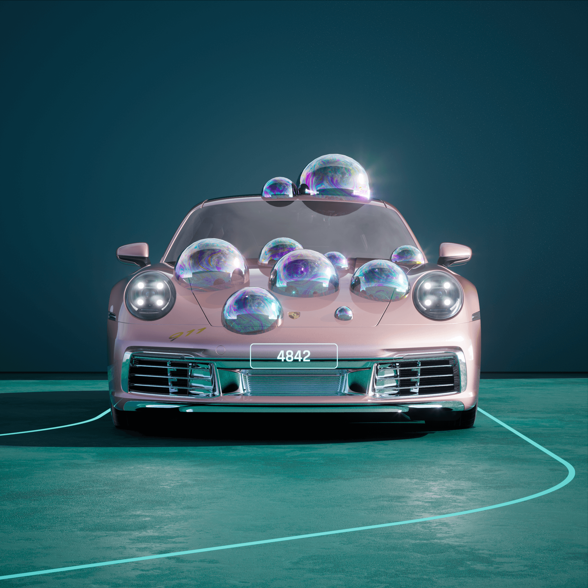 The PORSCHΞ 911 4842 image in phase