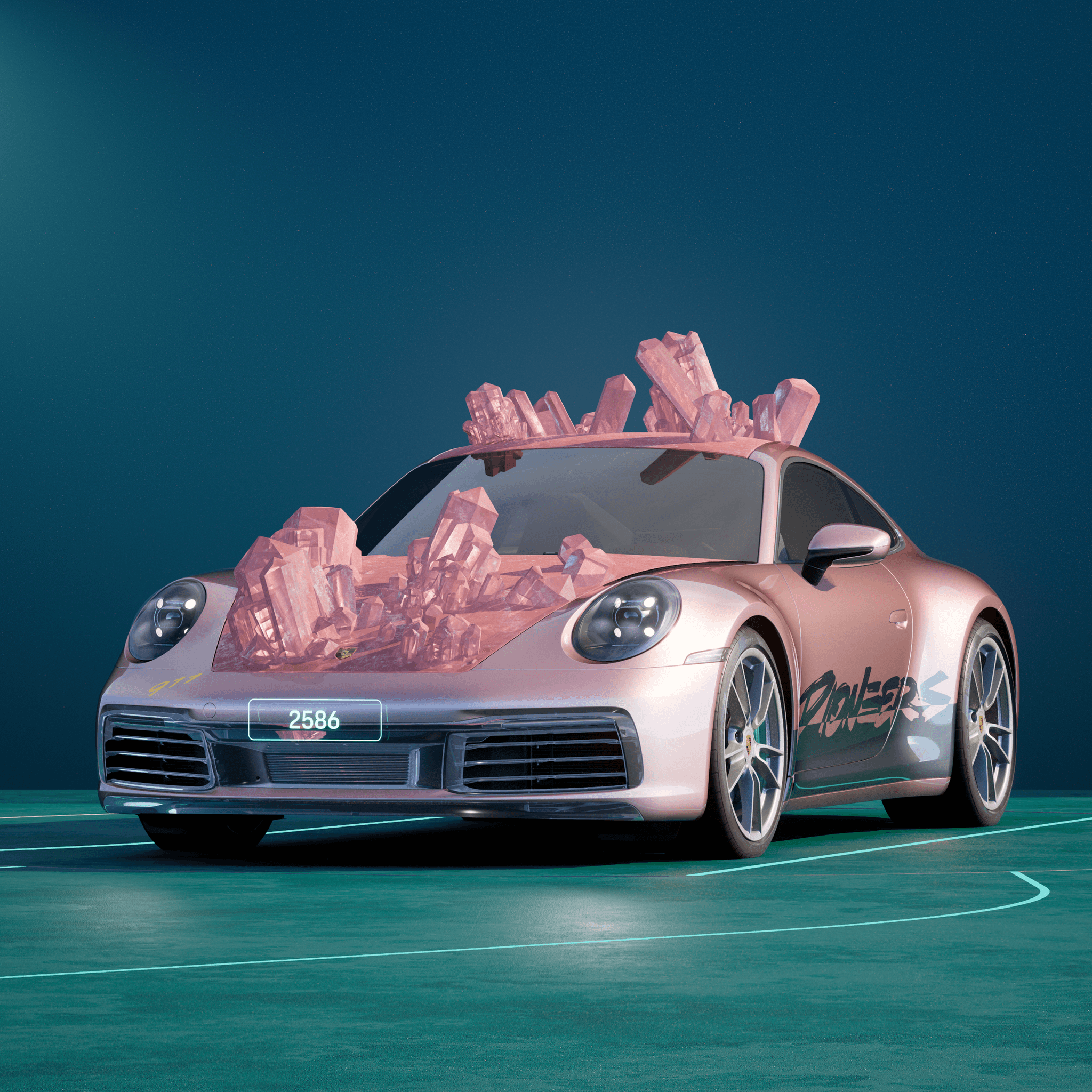 The PORSCHΞ 911 2586 image in phase