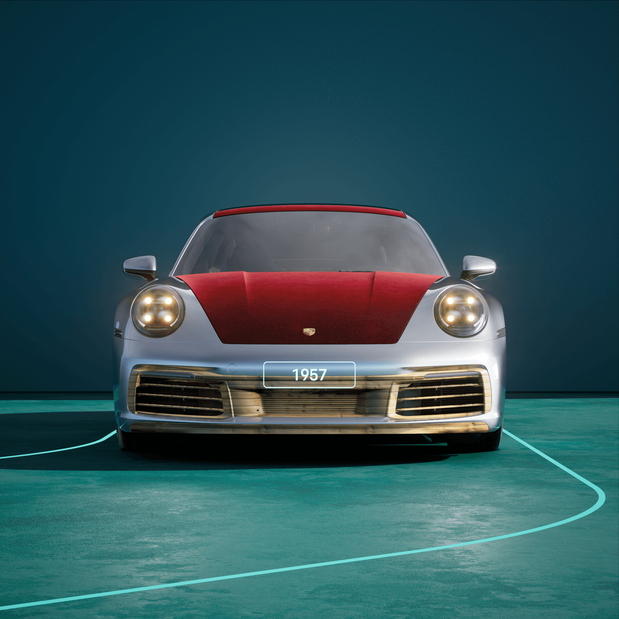 The PORSCHΞ 911 1957 image in phase