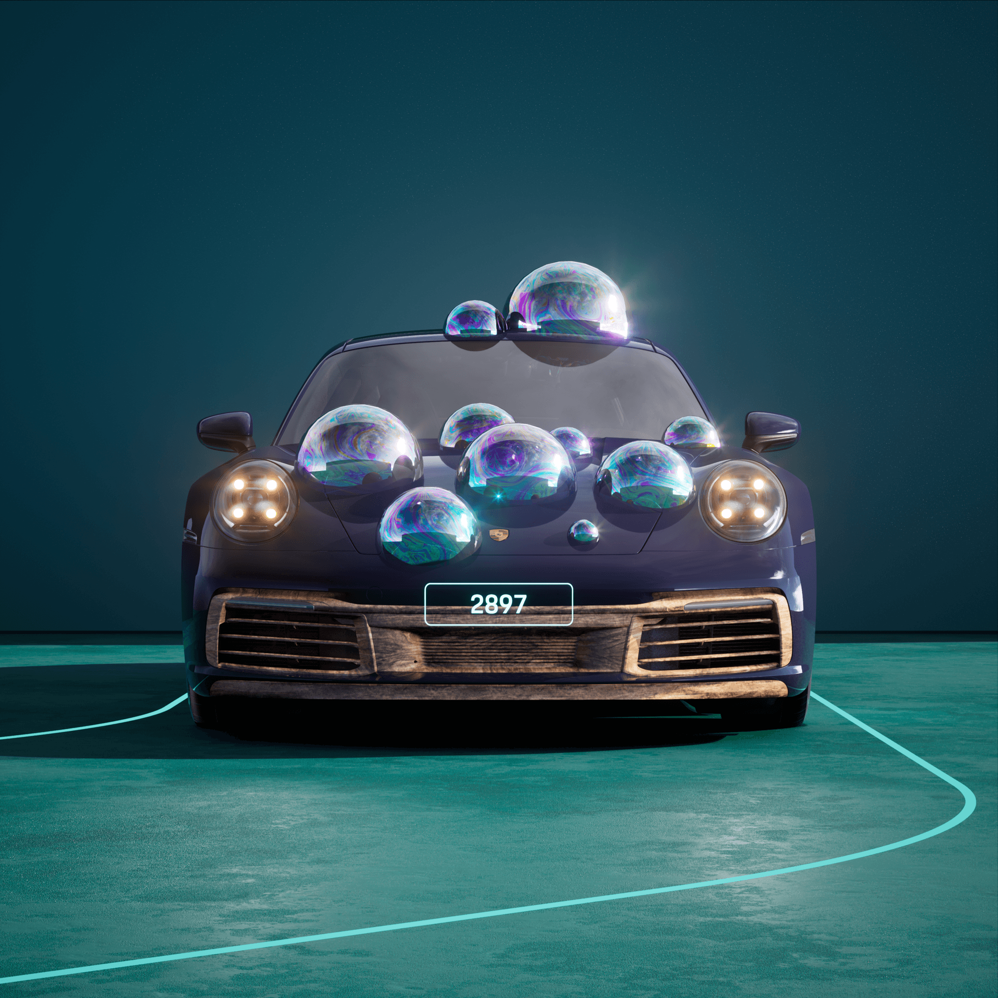 The PORSCHΞ 911 2897 image in phase