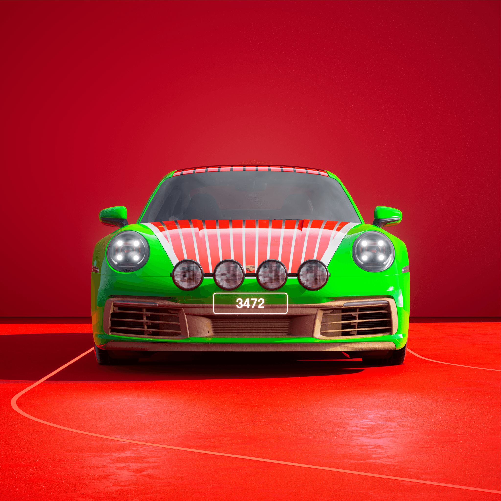 The PORSCHΞ 911 3472 image in phase