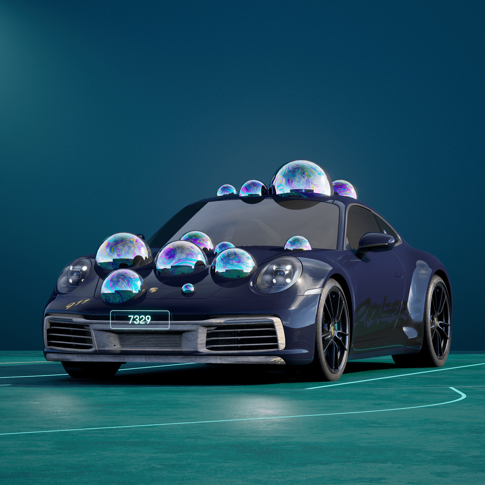 The PORSCHΞ 911 7329 image in phase