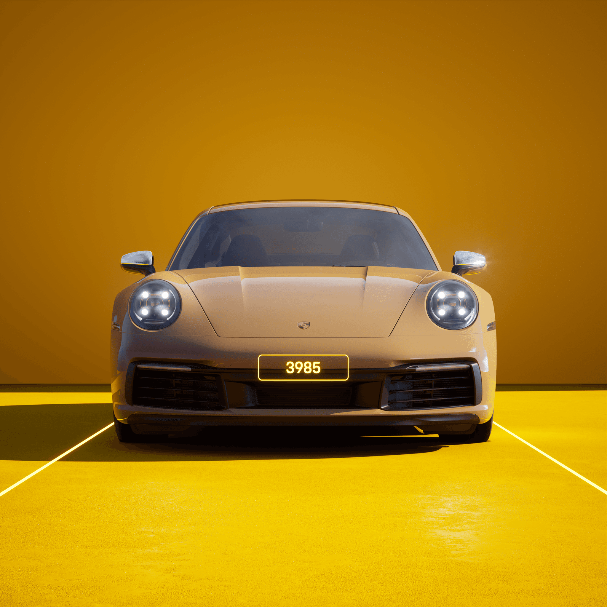 The PORSCHΞ 911 3985 image in phase