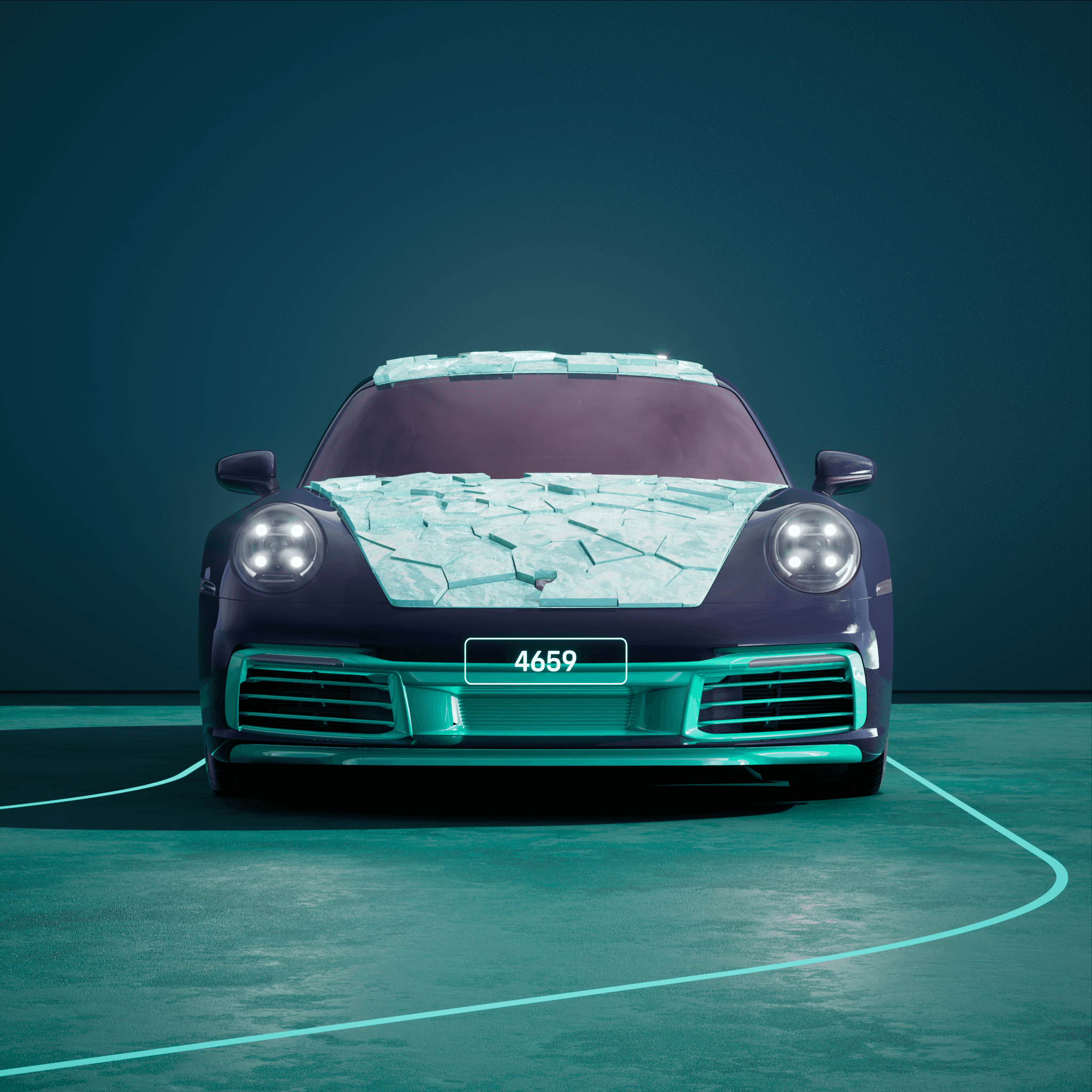 The PORSCHΞ 911 4659 image in phase
