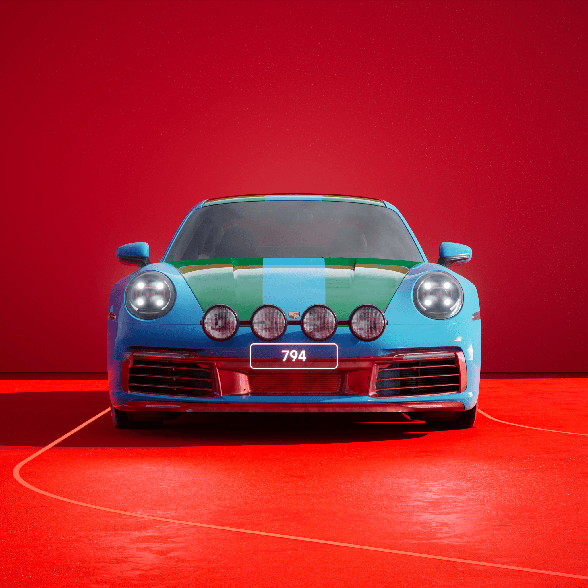 The PORSCHΞ 911 794 image in phase