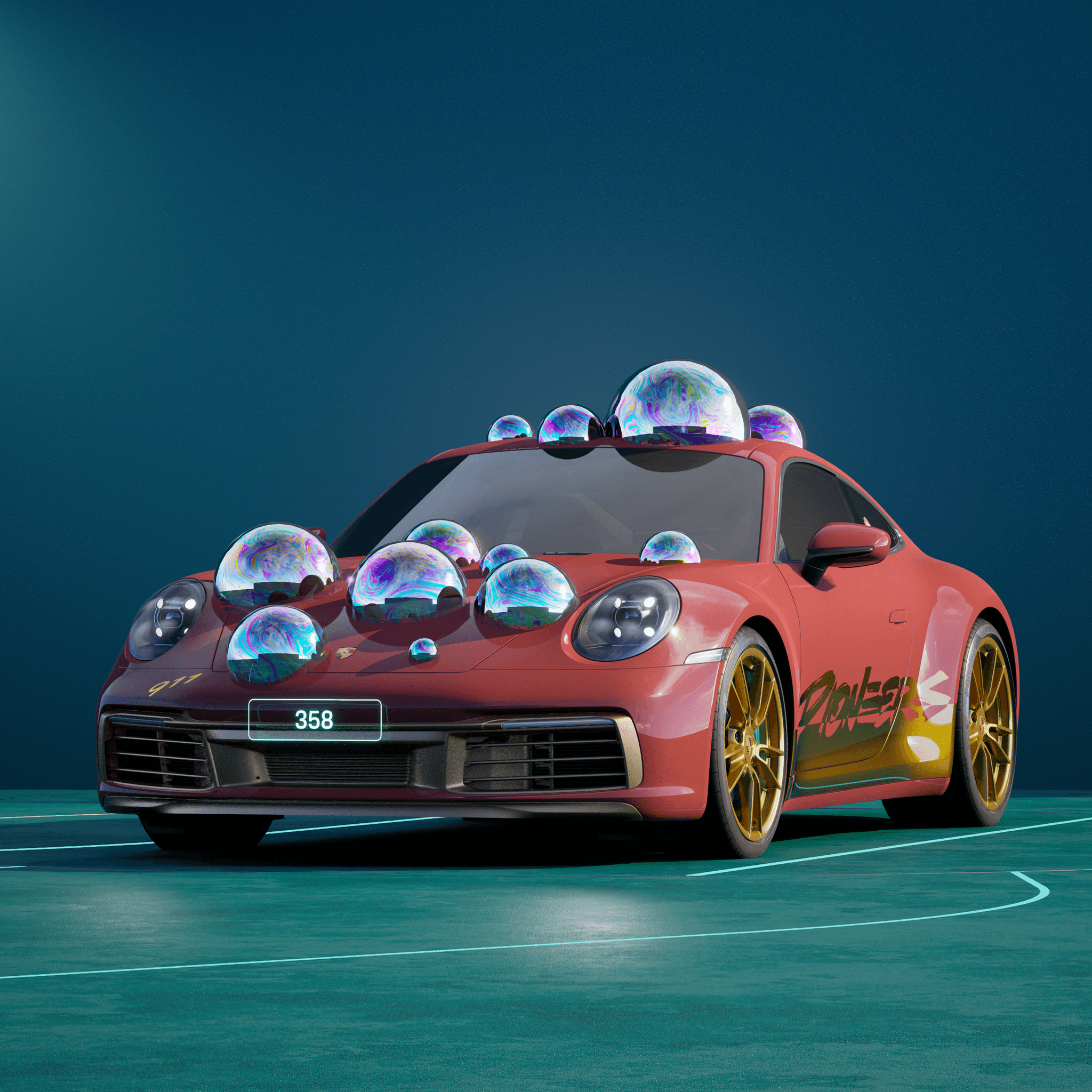 The PORSCHΞ 911 358 image in phase