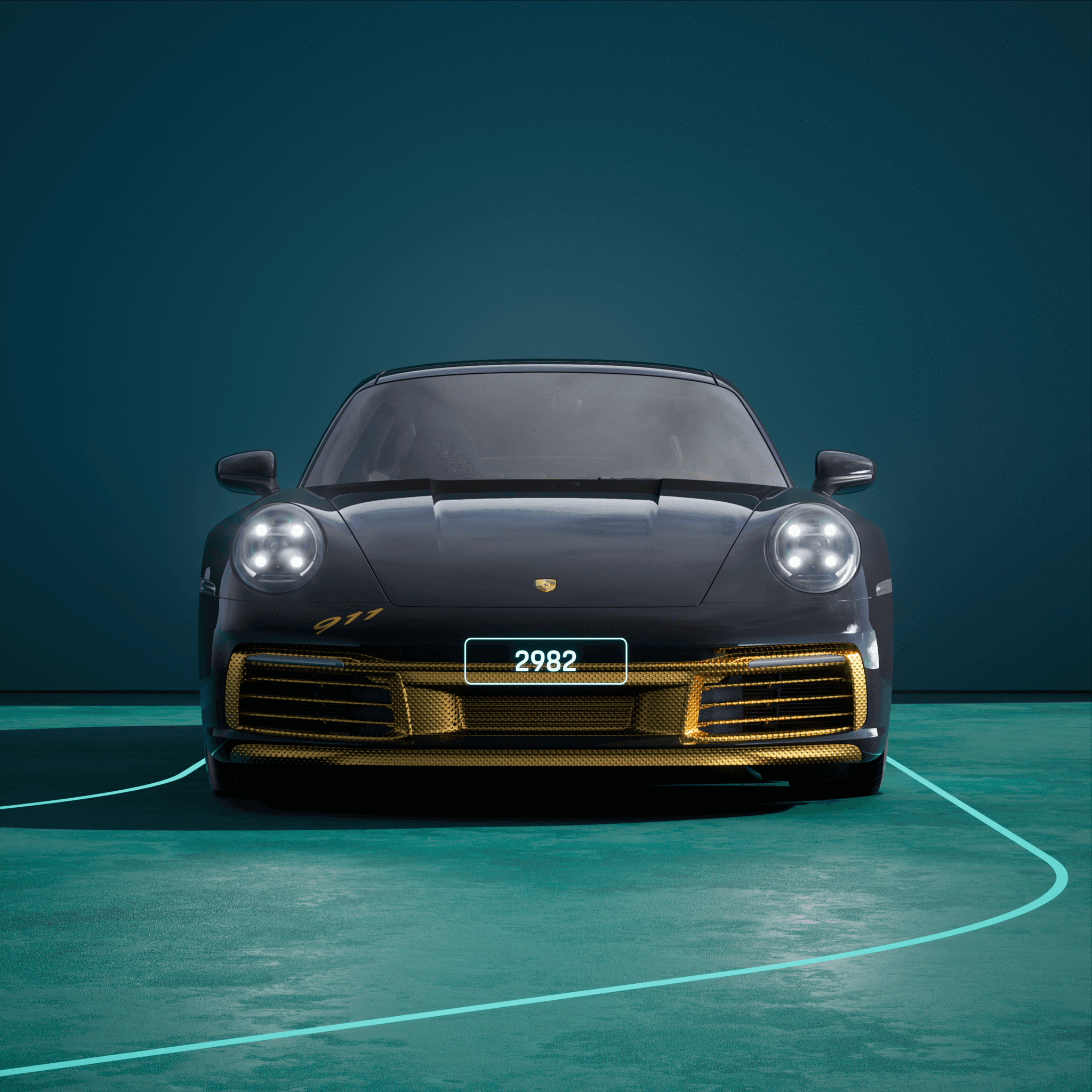 The PORSCHΞ 911 2982 image in phase