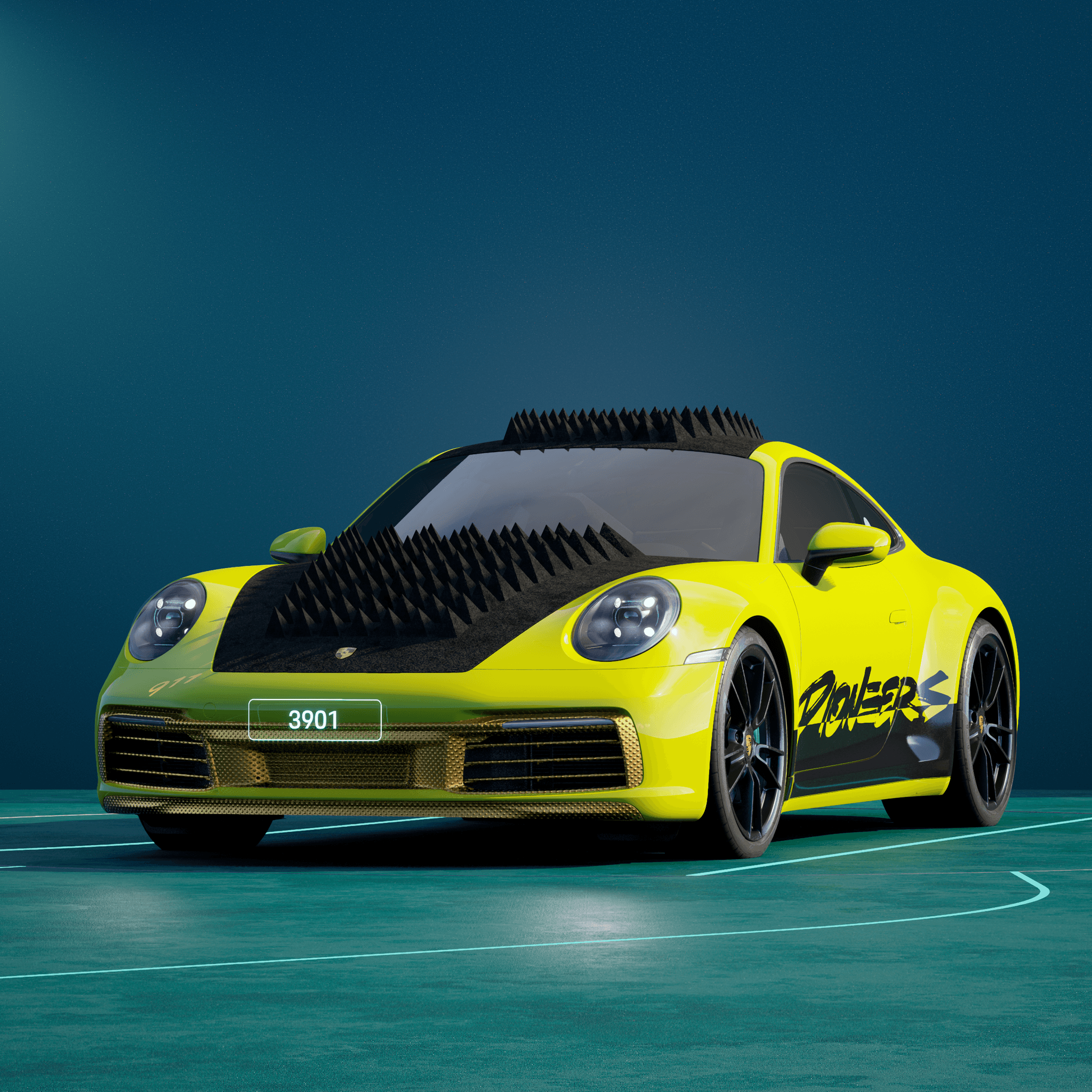 The PORSCHΞ 911 3901 image in phase