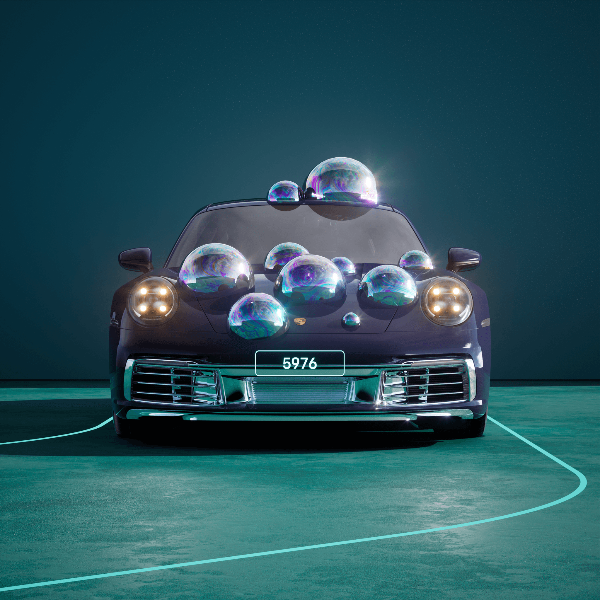 The PORSCHΞ 911 5976 image in phase