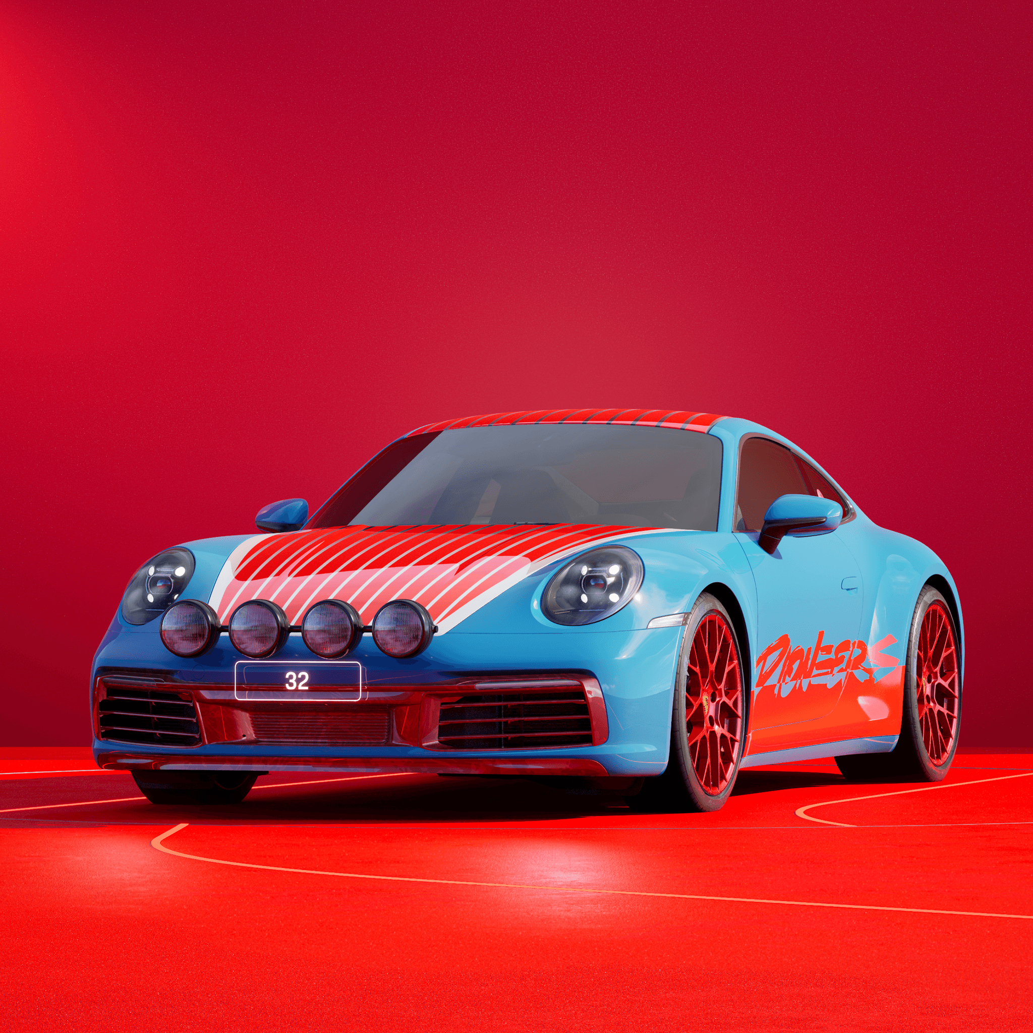The PORSCHΞ 911 32 image in phase