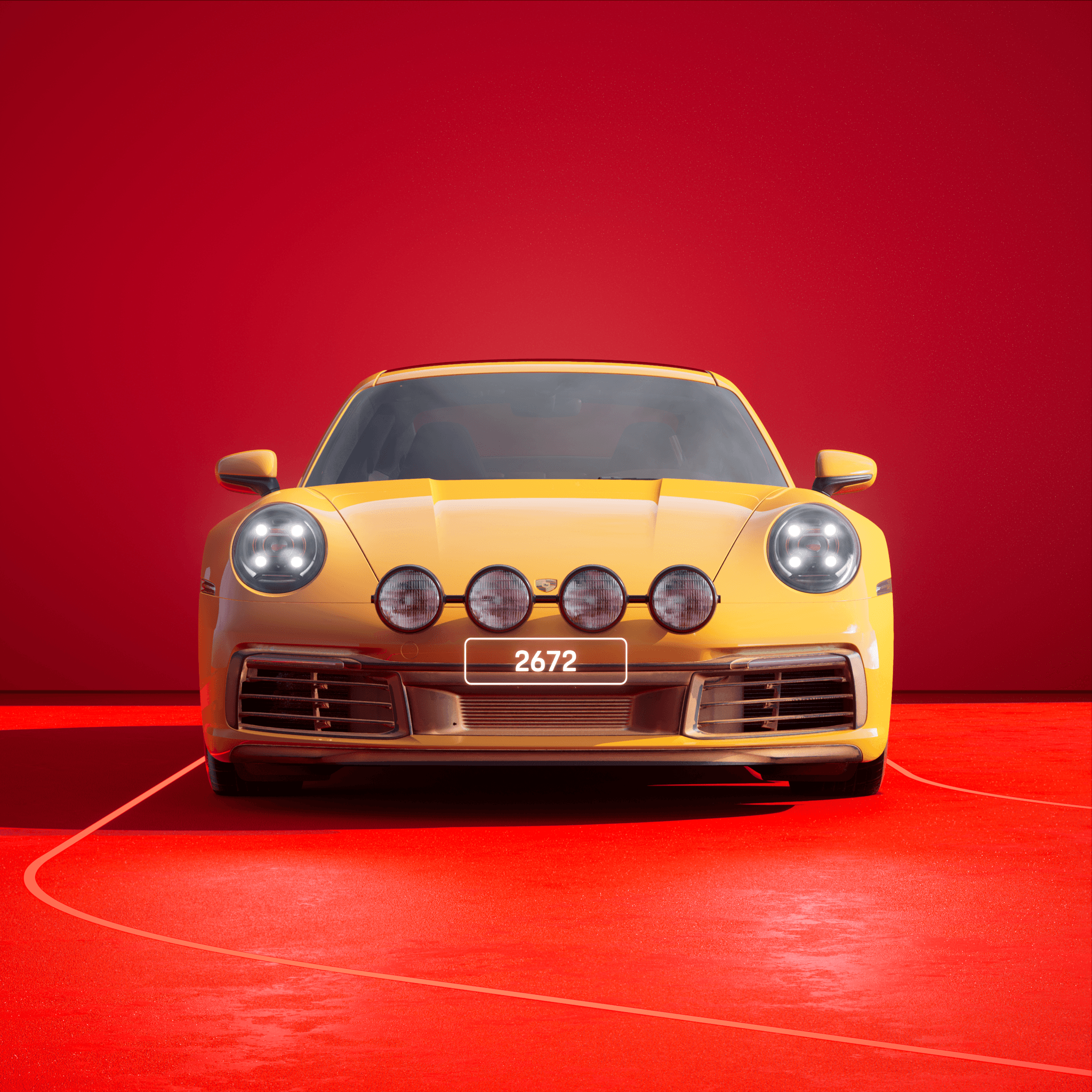 The PORSCHΞ 911 2672 image in phase