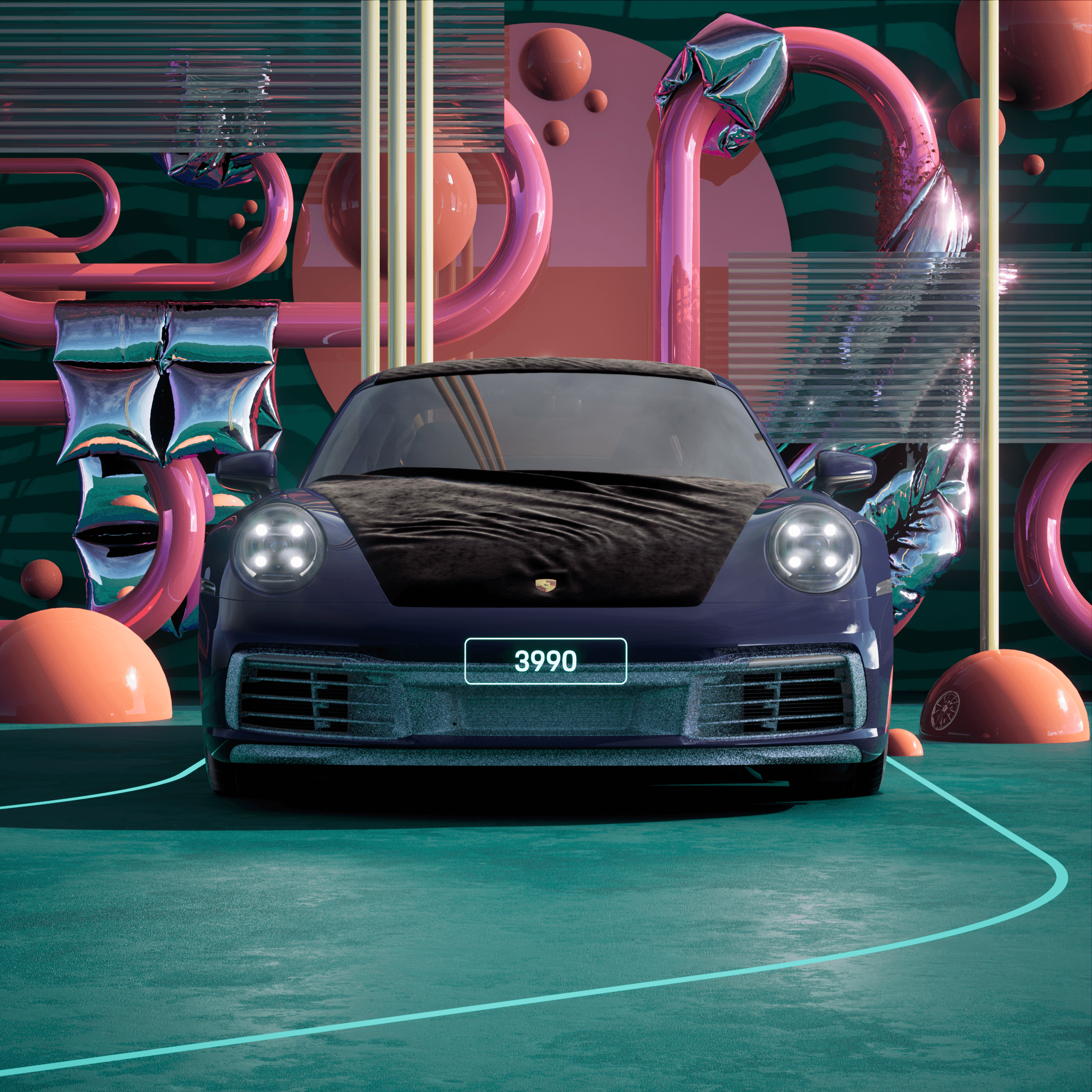 The PORSCHΞ 911 3990 image in phase